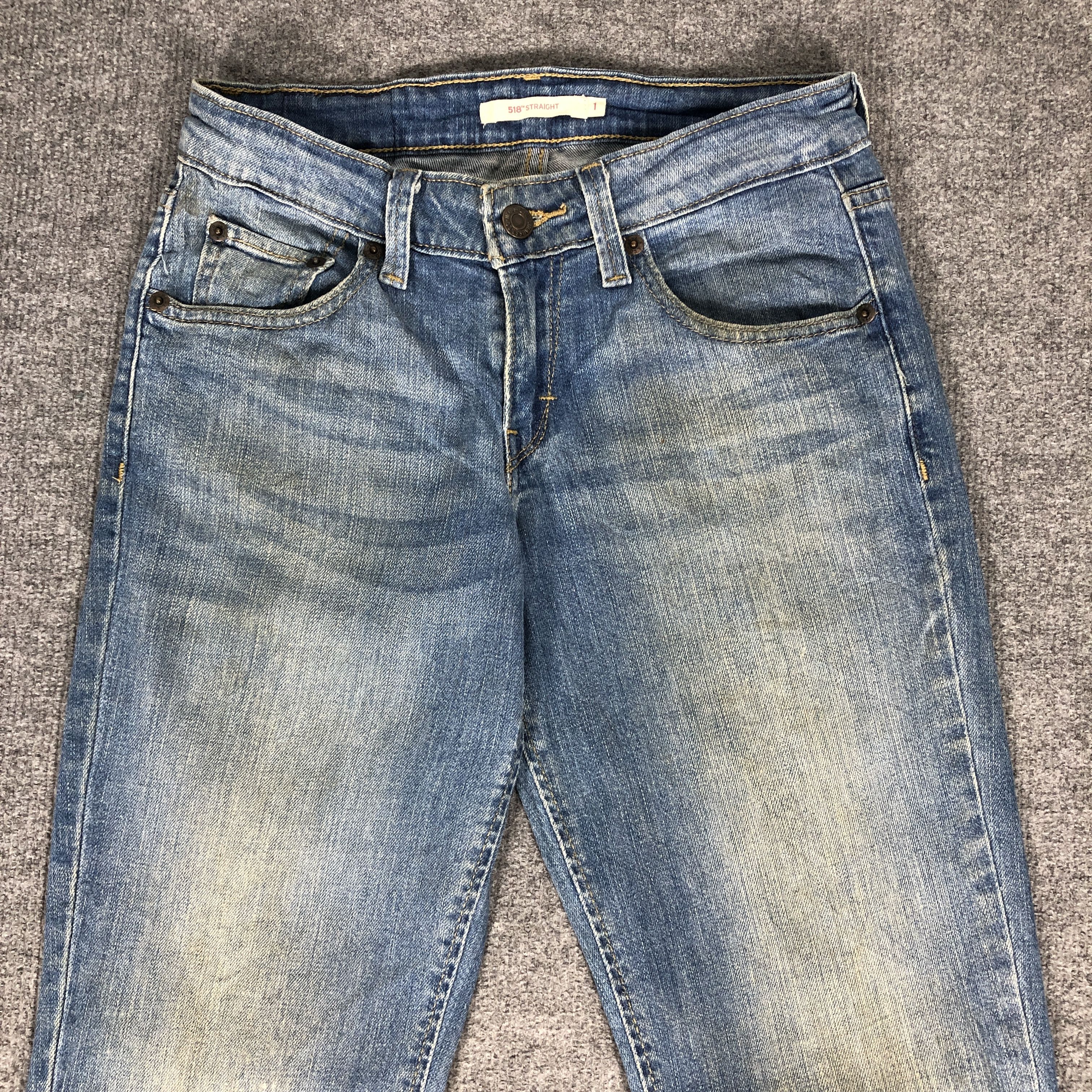 Levi's × Vintage Womens Vintage Levis 518 Jeans Straight L1093W Size 27" / US 4 / IT 40 - 2 Thumbnail