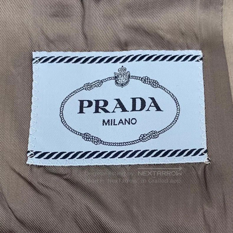 Prada Prada 23 gray triangle standard cotton lapel single-breast Size XXS / US 00 / IT 34 - 6 Thumbnail