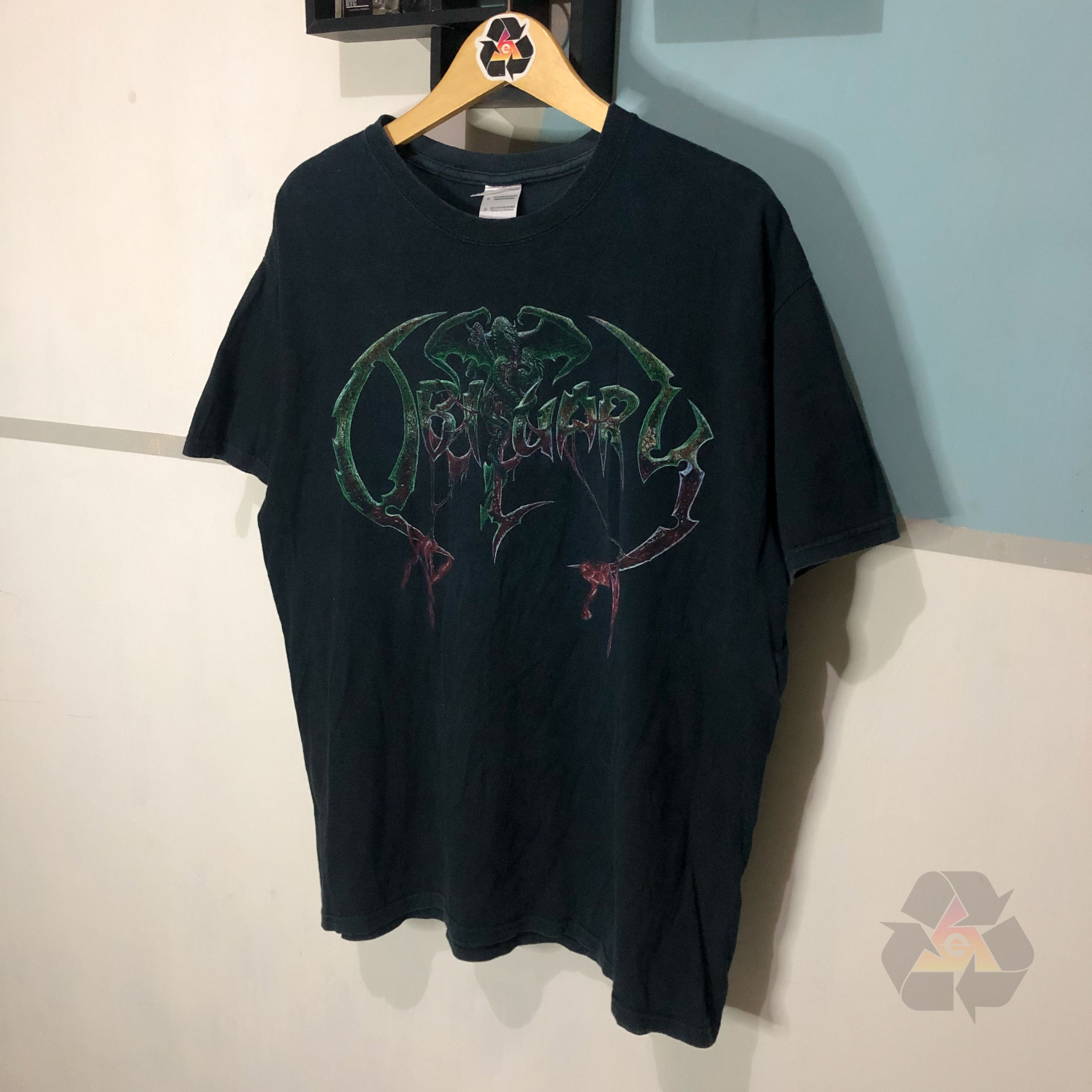 Band Tees × Vintage RARE Obituary Left To Die Death Metal T-Shirt Size US L / EU 52-54 / 3 - 3 Thumbnail