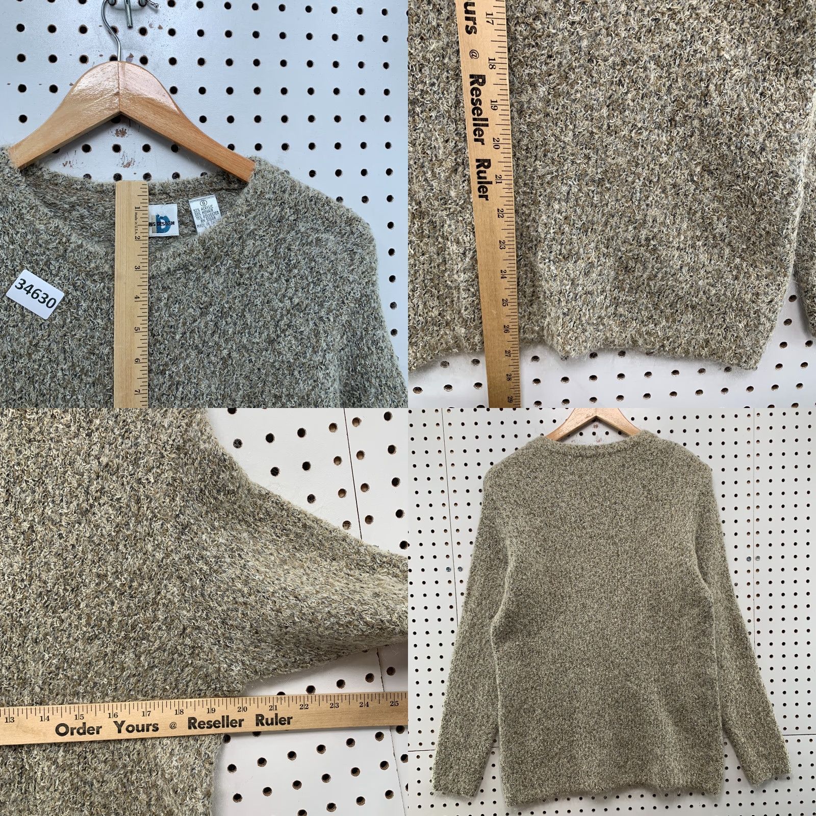 Vintage VINTAGE Paul Harris Design Sweater Womens Small Gray Mohair Sherpa SHaggy Size S / US 4 / IT 40 - 8 Thumbnail