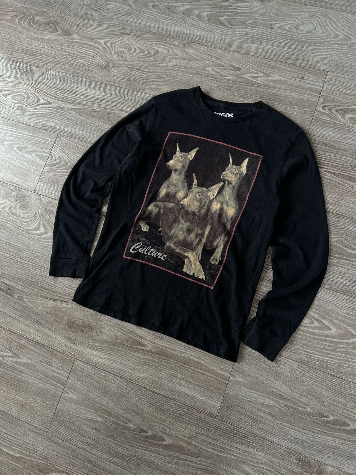 Migos × Rap Tees Migos Dobermans Dogs Culture Official Long Sleeve Tee Size US M / EU 48-50 / 2 - 4 Thumbnail