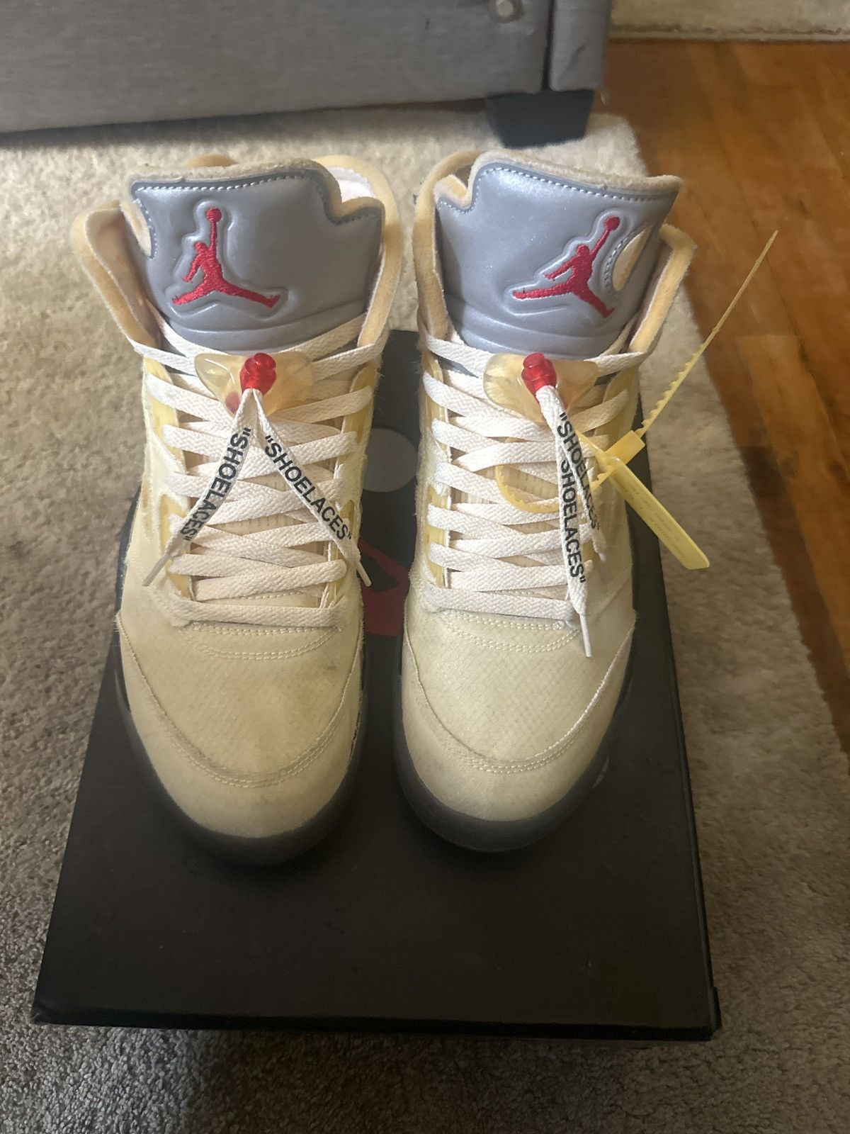 Jordan Brand × Off-White Jordan 5 Off White Sails Size US 11 / EU 44 - 1 Thumbnail
