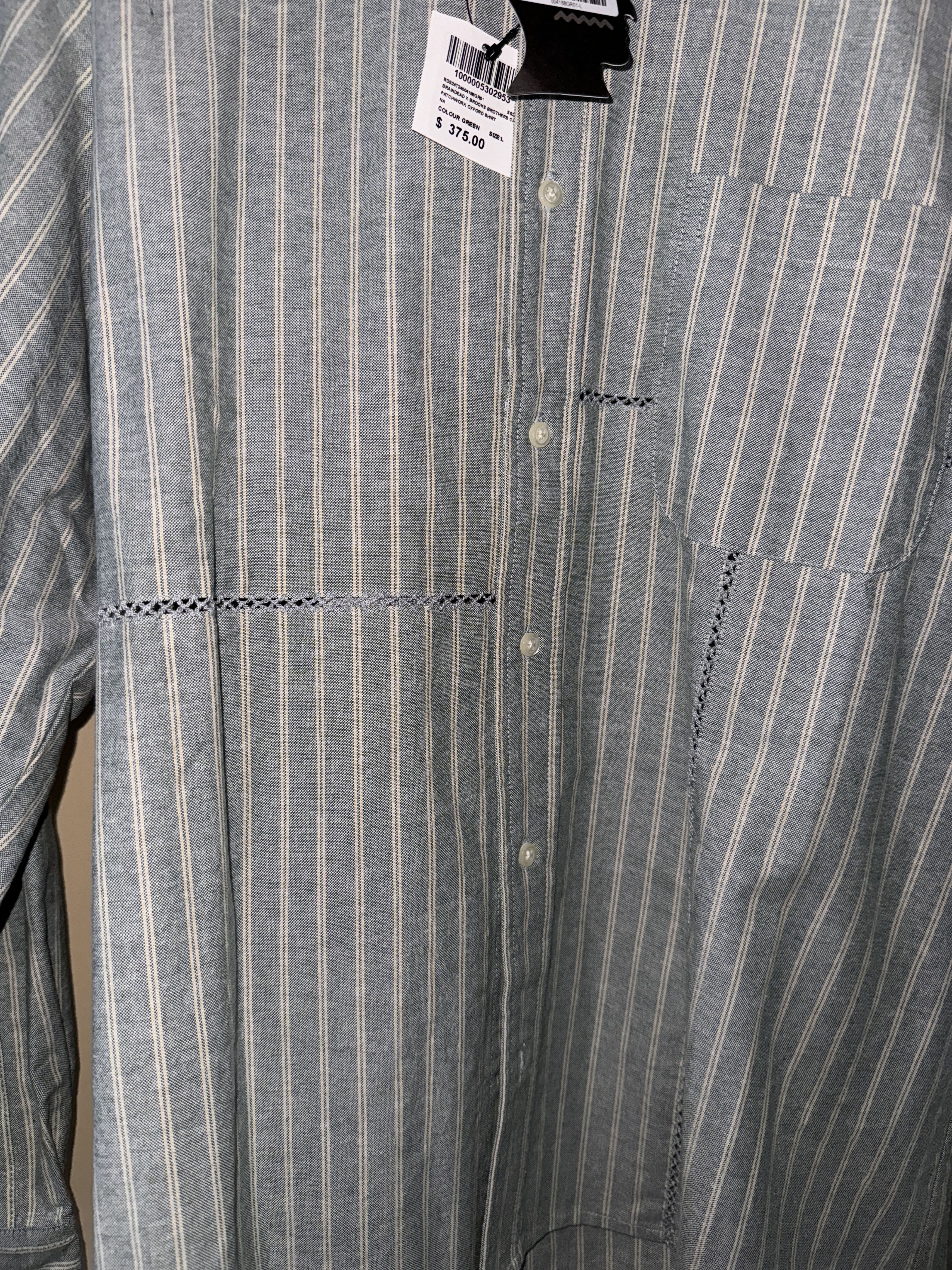 Brain Dead Brooks Brothers x Brain Dead Patchwork Oxford Button Up Size US L / EU 52-54 / 3 - 7 Thumbnail