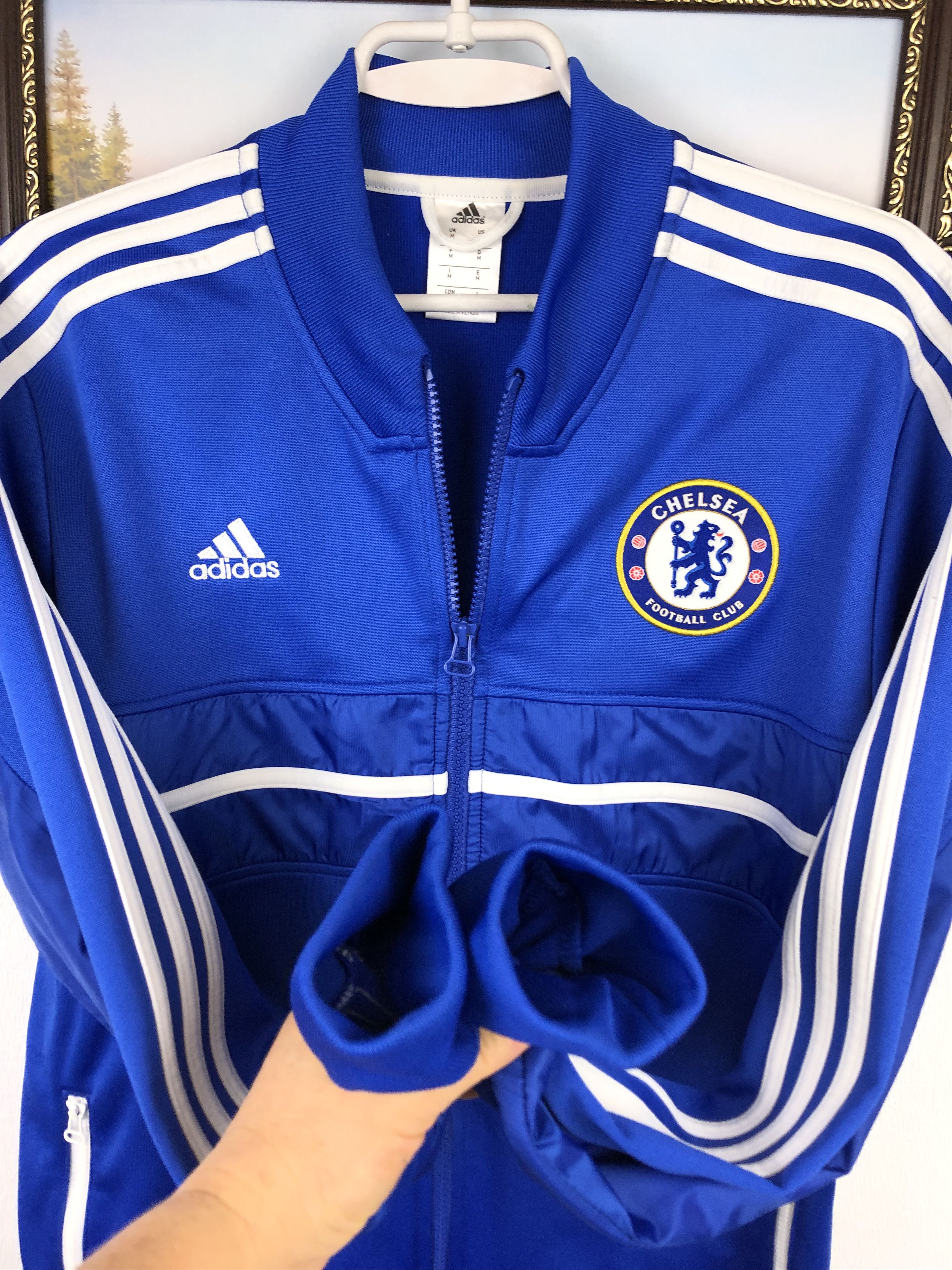 Adidas Vintage Adidas Chelsea Football Jacket Soccer Track Top Size US M / EU 48-50 / 2 - 6 Thumbnail