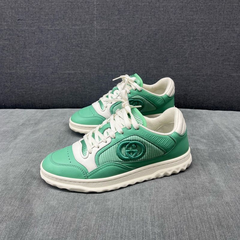Gucci Gucci Round Toe Lace-Up Low Sneakers for All - Size US 5.5 / EU 38 - 1 Thumbnail