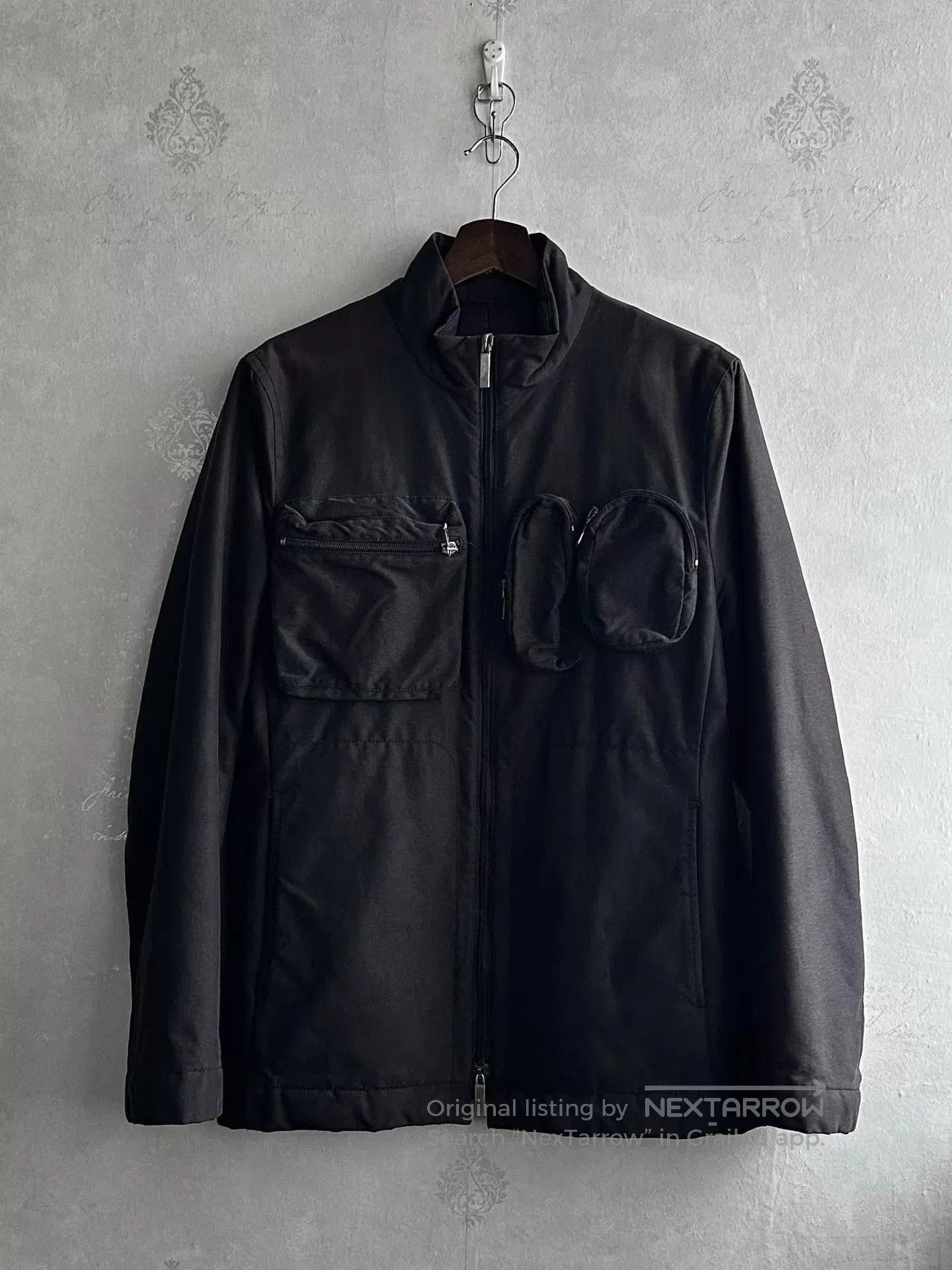 Dirk Bikkembergs Black Lightweight Jacket with Zipper Pockets . Size US S / EU 44-46 / 1 - 1 Thumbnail
