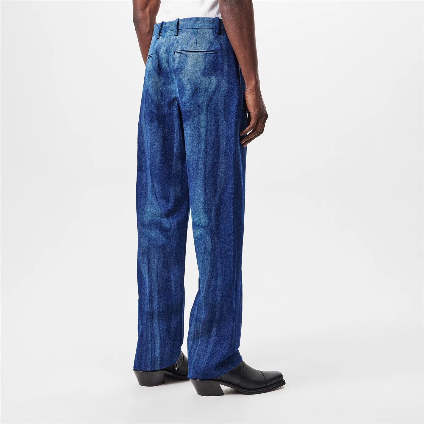 Off-White o1g2r1mq0326 Body Scan Denim Pant Skeleton Graphic Jeans Size US 32 / EU 48 - 3 Thumbnail