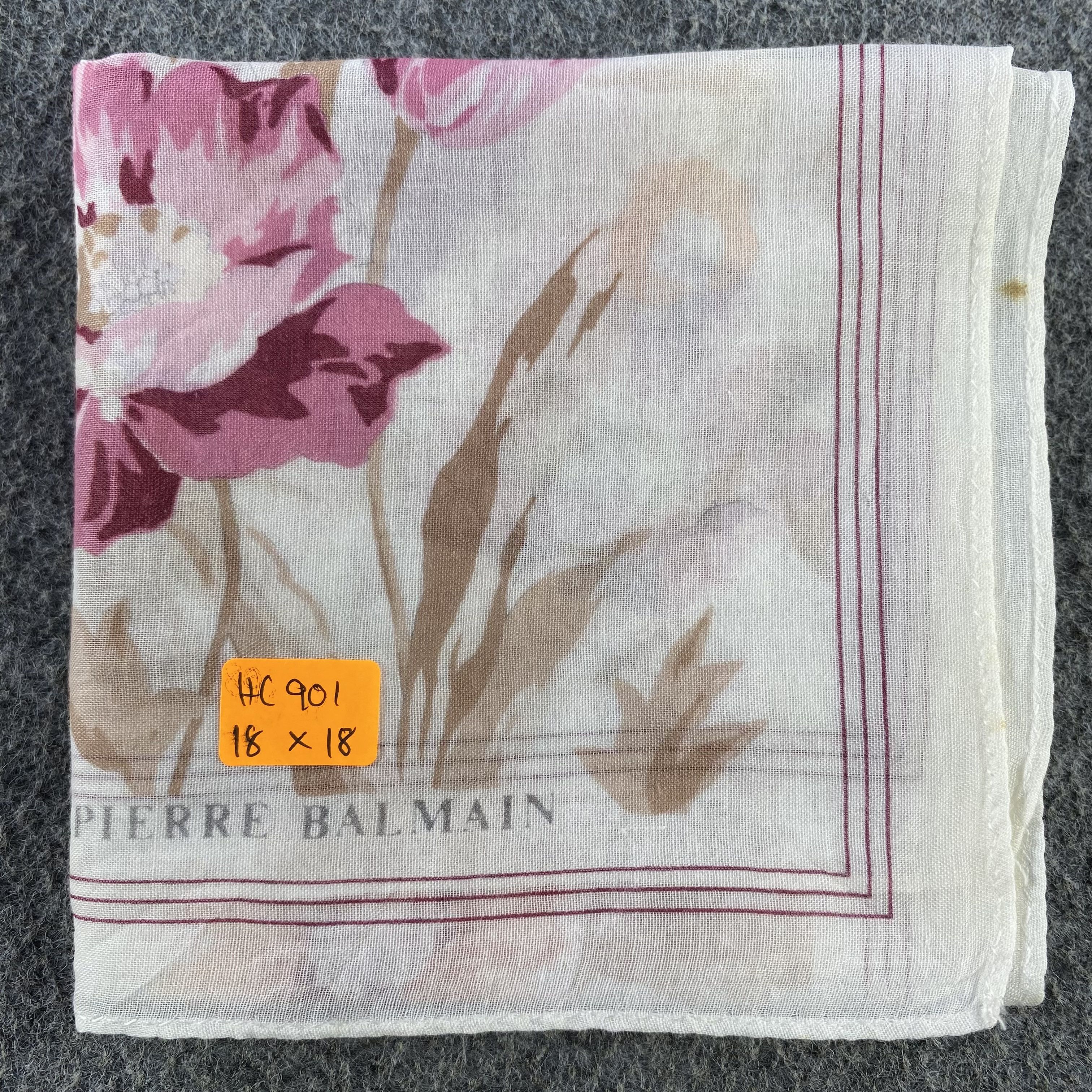 Pierre Balmain × Vintage Pierre Balmain Handkerchief/Neckerchief/Bandana HC901 Size ONE SIZE - 6 Thumbnail