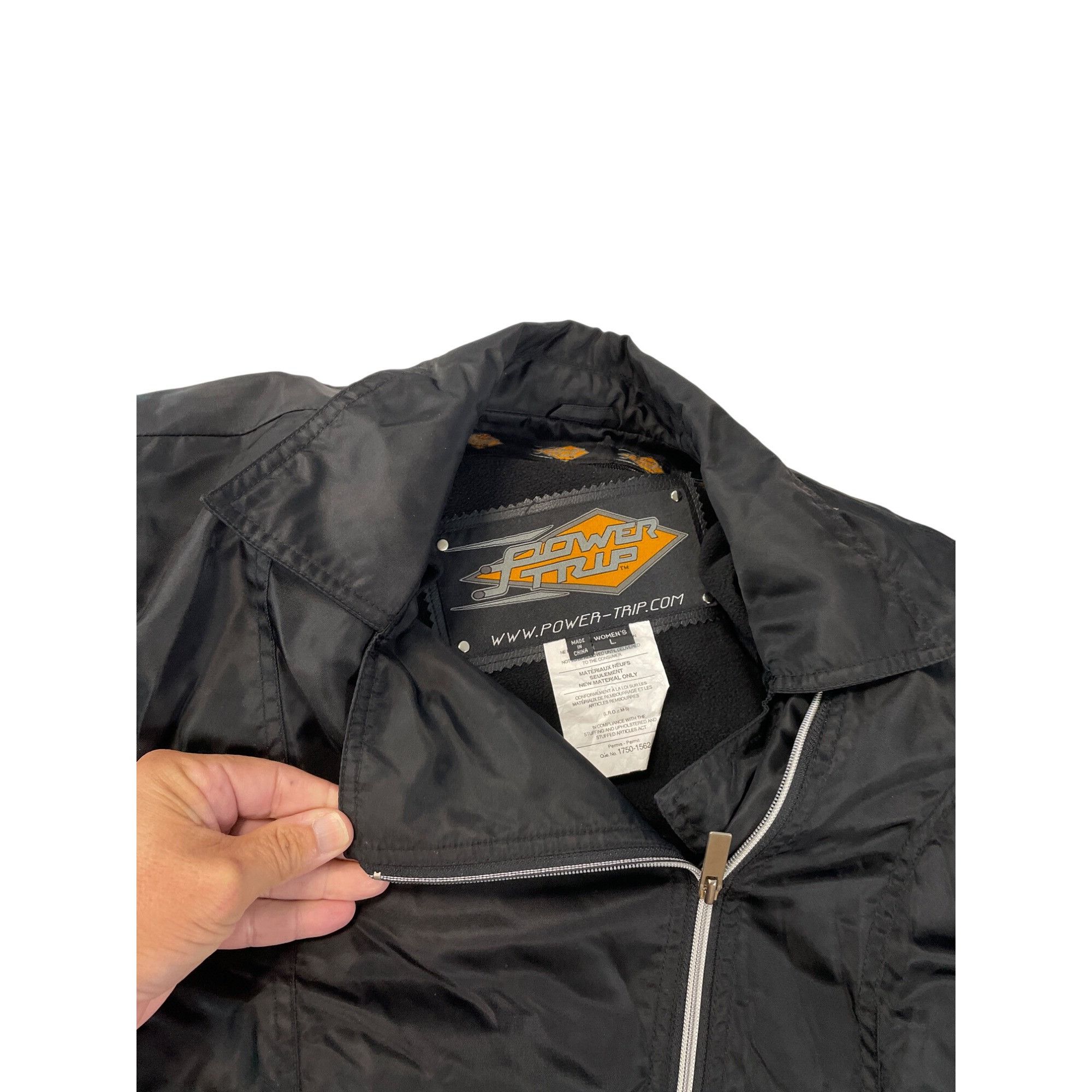 Power Trip Orange County Choppers Womens Black Nylon Motorcy