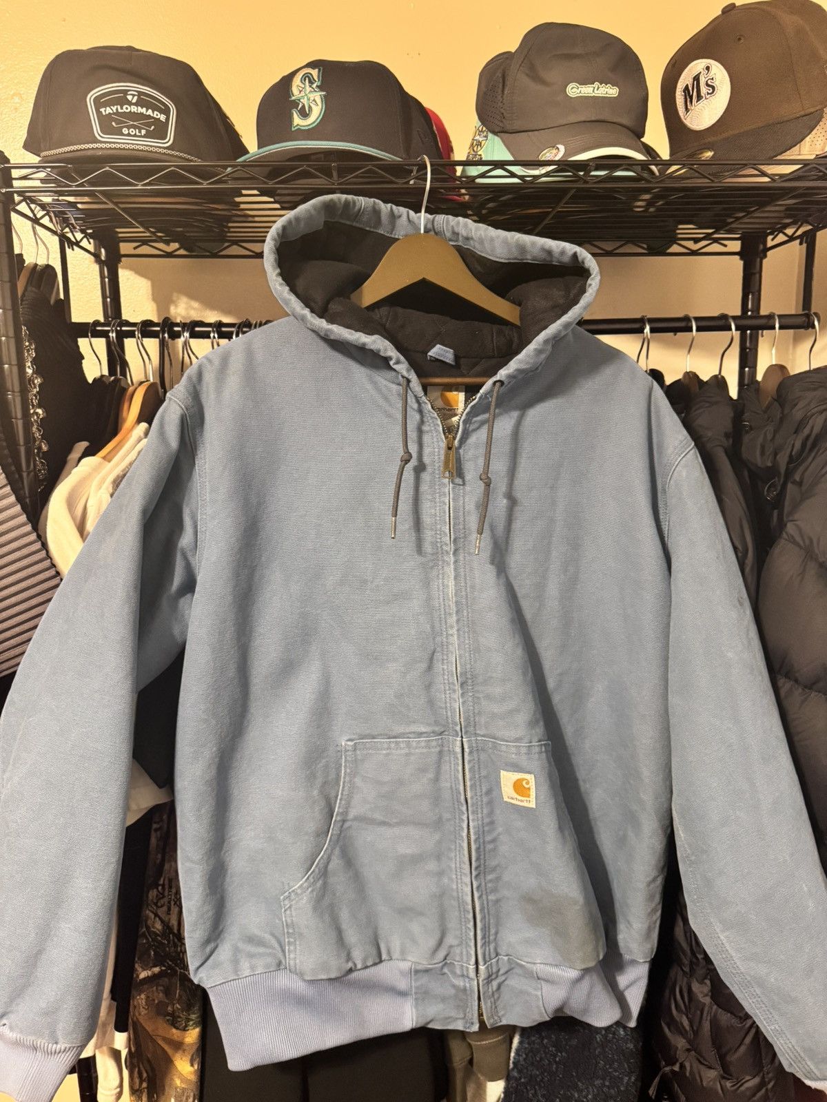 Carhartt VINTAGE hooded carhartt Detroit jacket Size L / US 10 / IT 46 - 2 Thumbnail