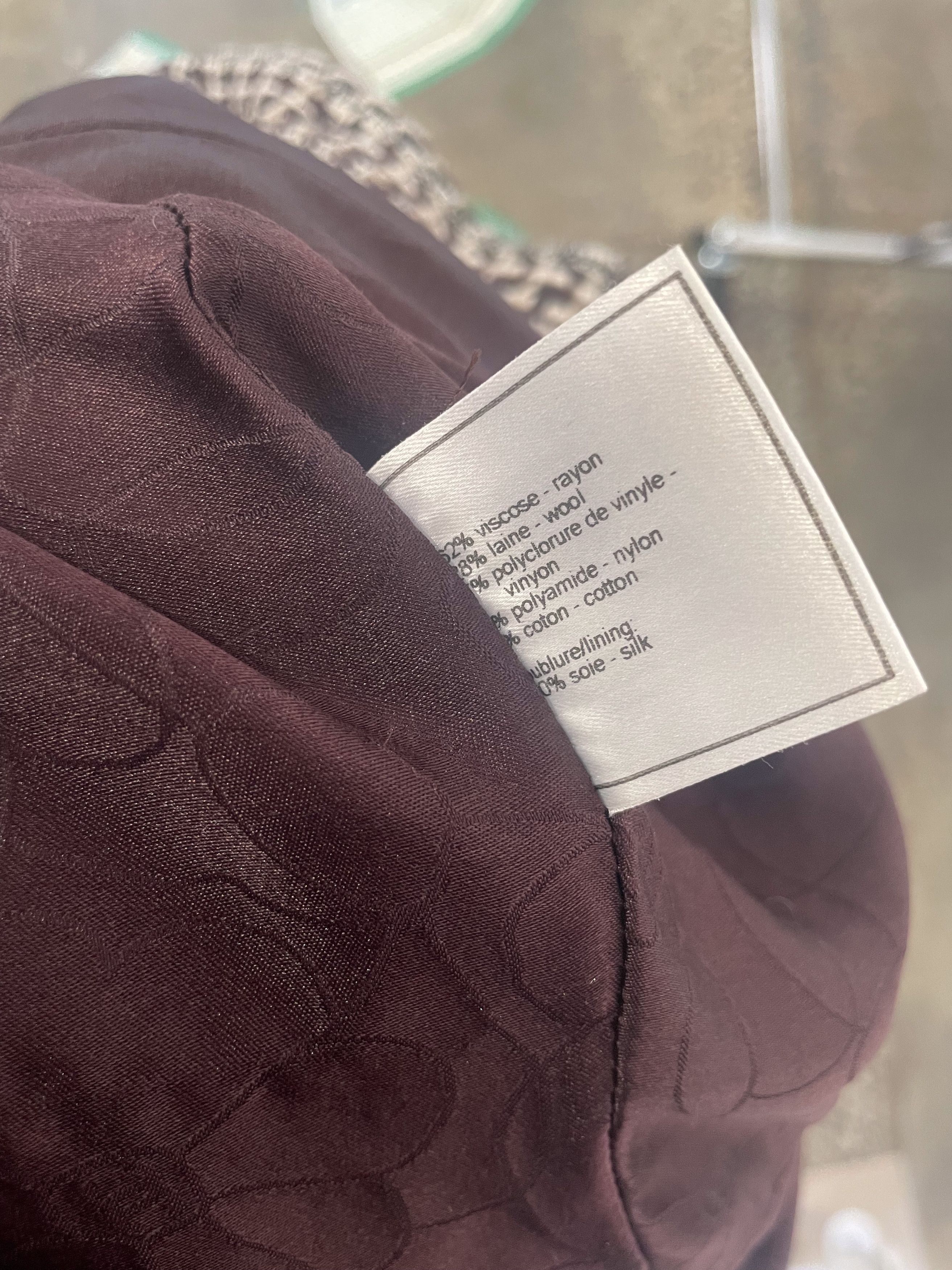 Chanel Brown Tweed Jacket Size S / US 4 / IT 40 - 7 Thumbnail
