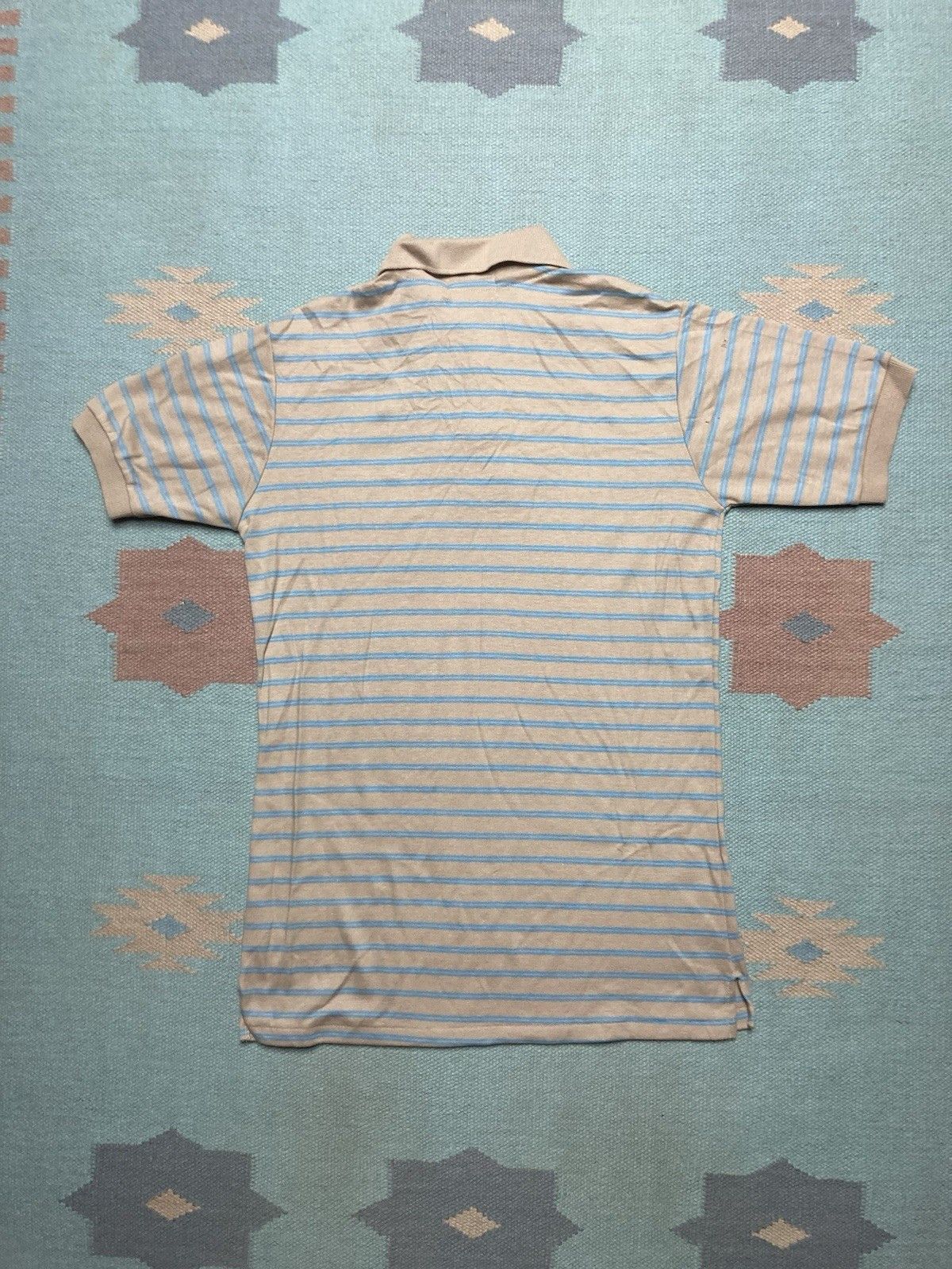 Vintage Vintage 80s polo shirt striped soft single stitch medium Size US M / EU 48-50 / 2 - 6 Thumbnail