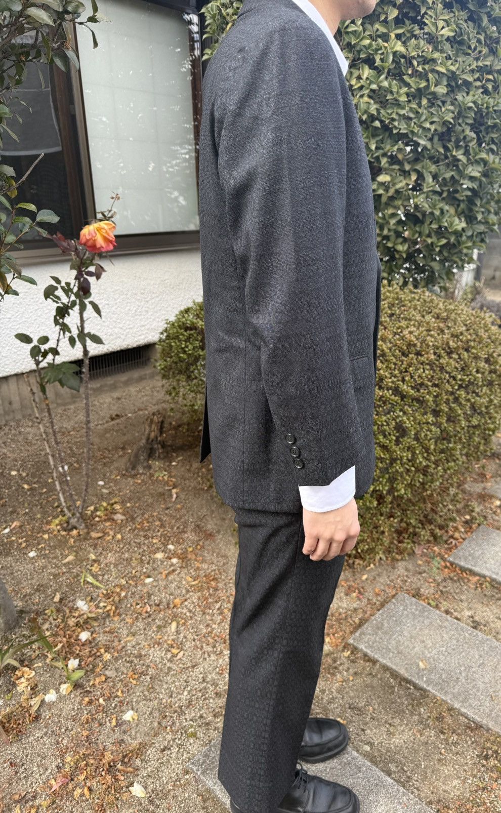 Other Spring&Autumn Japanese Vintage NIKKE TEX Gray Wool Suit Size 40R - 12 Thumbnail