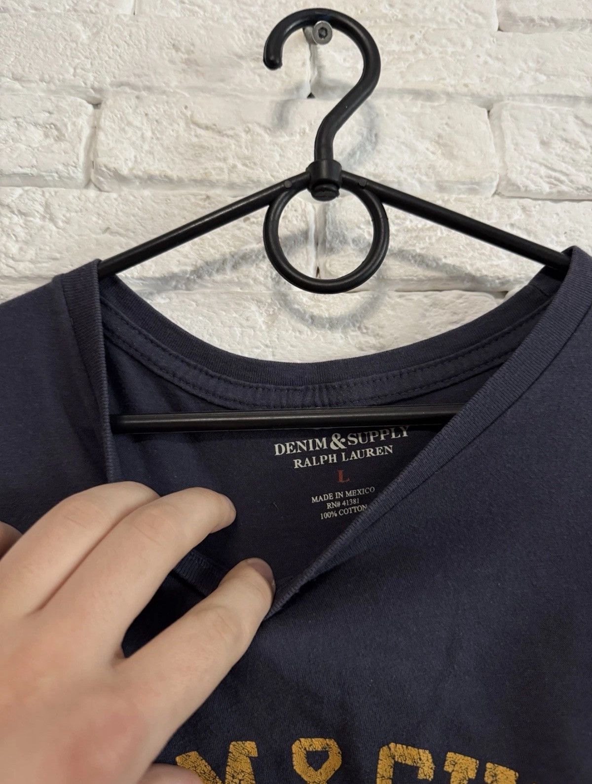 Denim & Supply Ralph Lauren Ralph Lauren Denim And Supply Tshirt Huge Logo Sz L Size US L / EU 52-54 / 3 - 3 Thumbnail