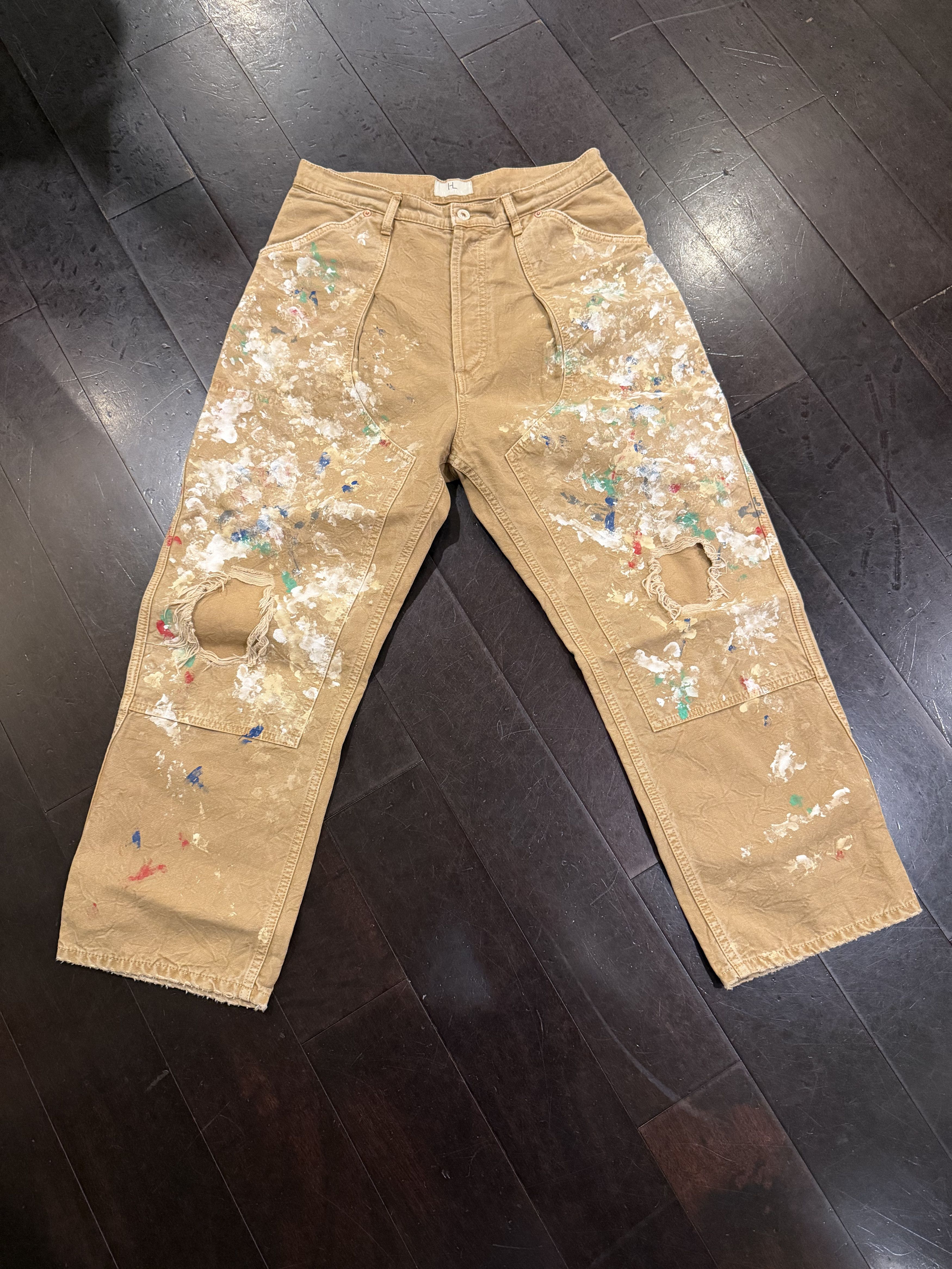 Herill SPLASH PAINTER PANTS - BROWN DUCK Size US 31 - 1 Thumbnail