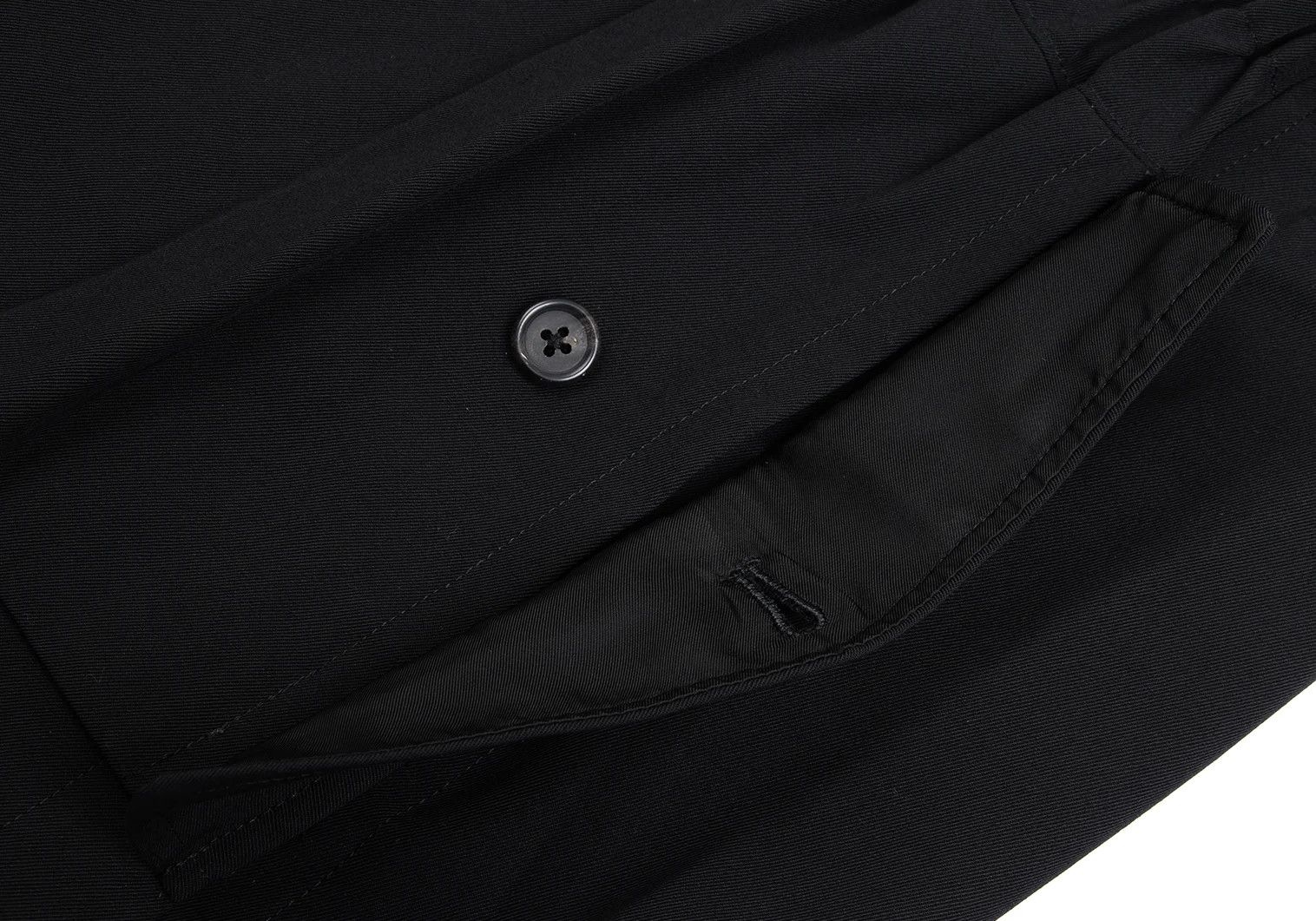 Yohji Yamamoto Yohji Yamamoto Wool Gabardine Jacket Black M Size US M / EU 48-50 / 2 - 14 Thumbnail