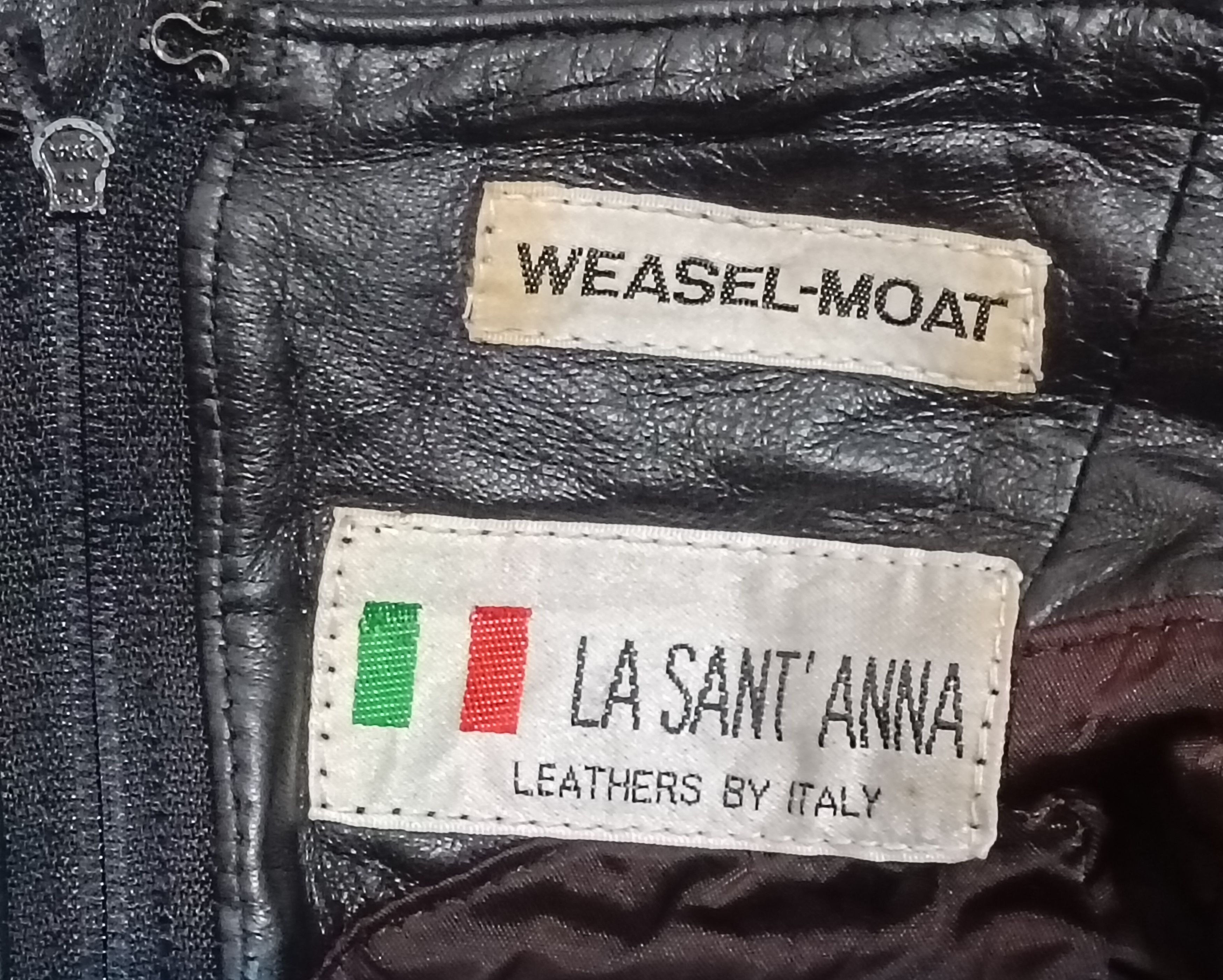 Japanese Brand WEASEL-MOAT ITALIAN SHEEPSKIN LEATHER SKIRT Size 28" / US 6 / IT 42 - 3 Thumbnail