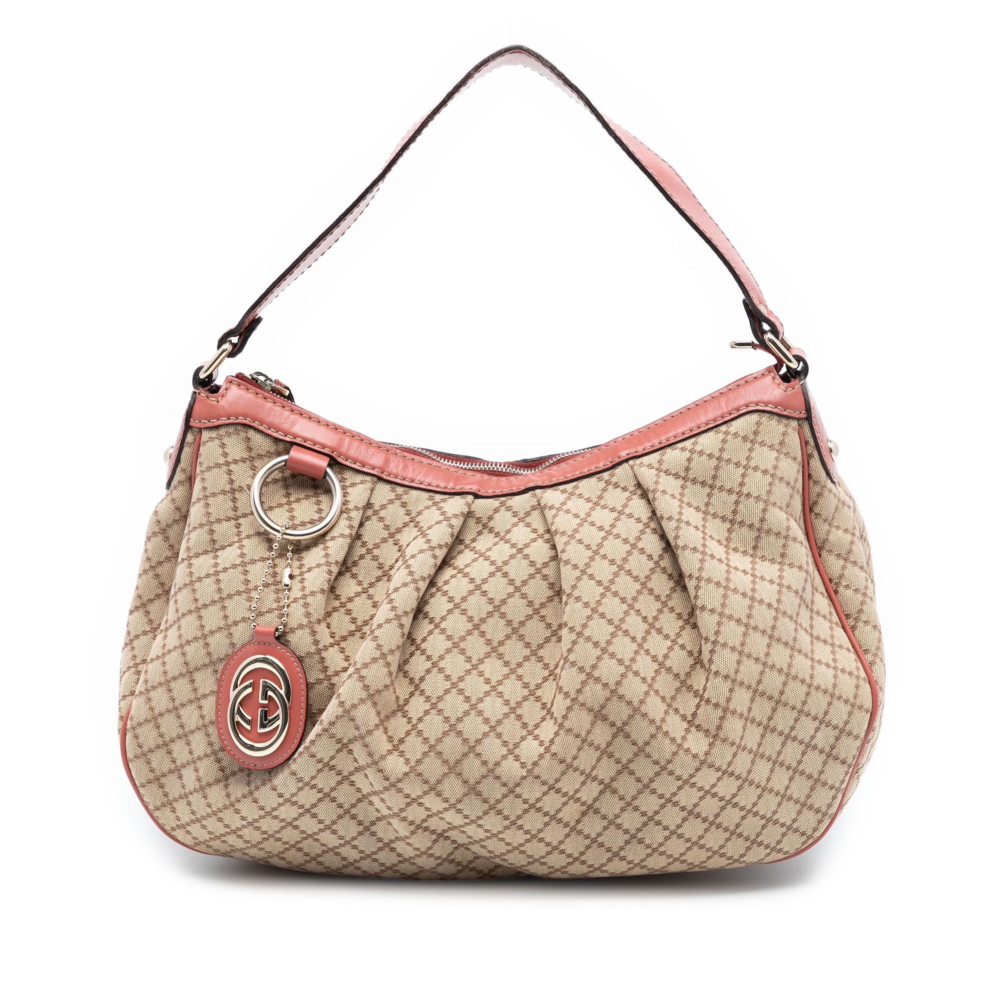 Gucci Gucci Diamante Canvas Sukey Shoulder Bag Size ONE SIZE - 1 Thumbnail