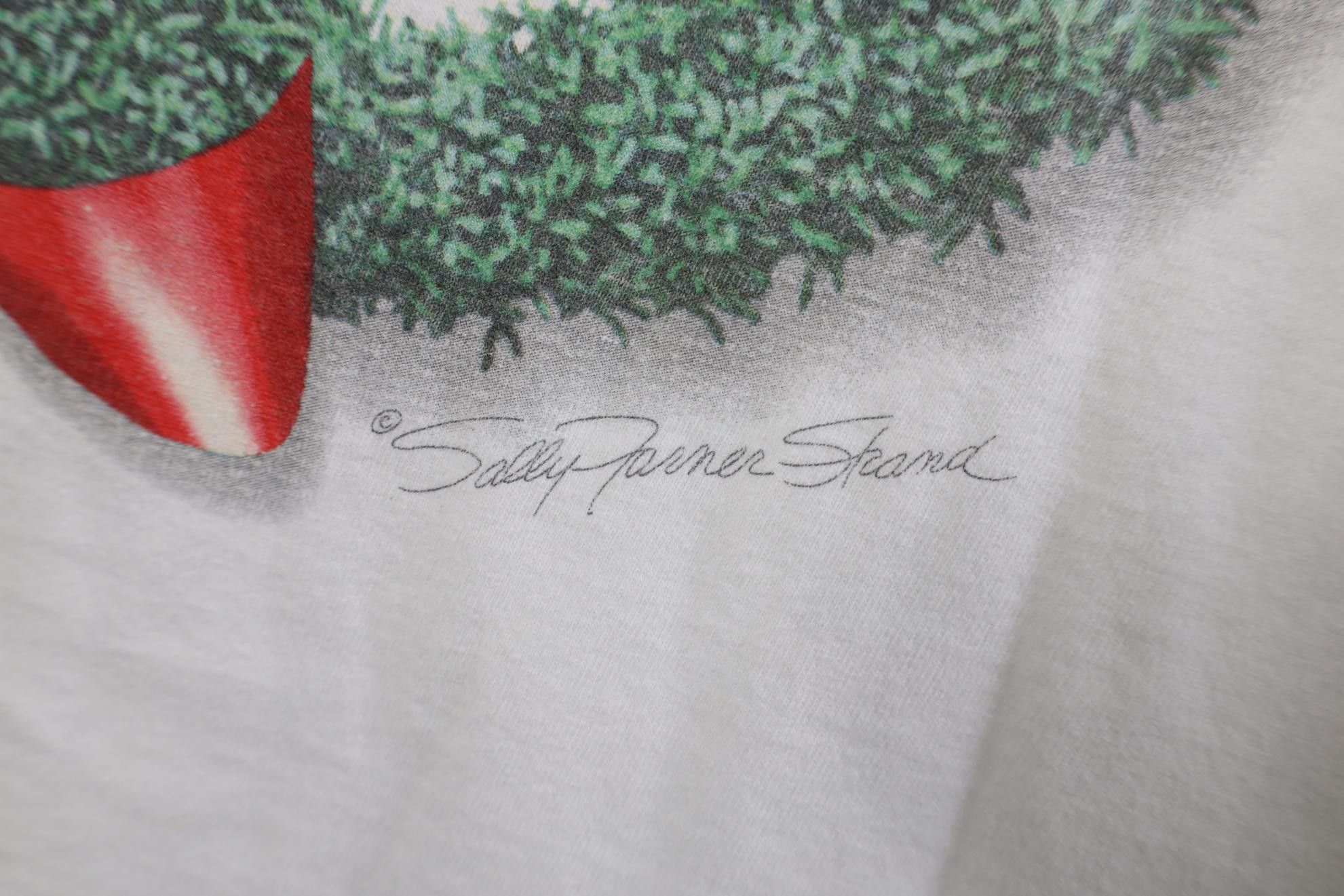 Vintage Vintage 90s Christmas Wreath Peace Sign Long Sleeve T-Shirt Size US XL / EU 56 / 4 - 5 Thumbnail