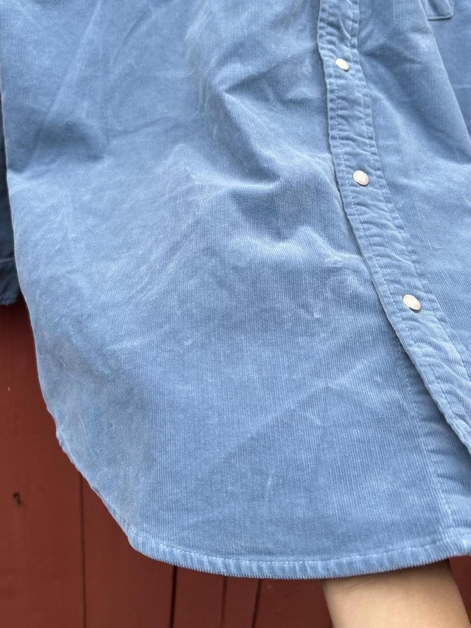 MOTHER Mother The Wild West Shirt Blue Shadow Wash Made In USA M Size M / US 6-8 / IT 42-44 - 3 Thumbnail