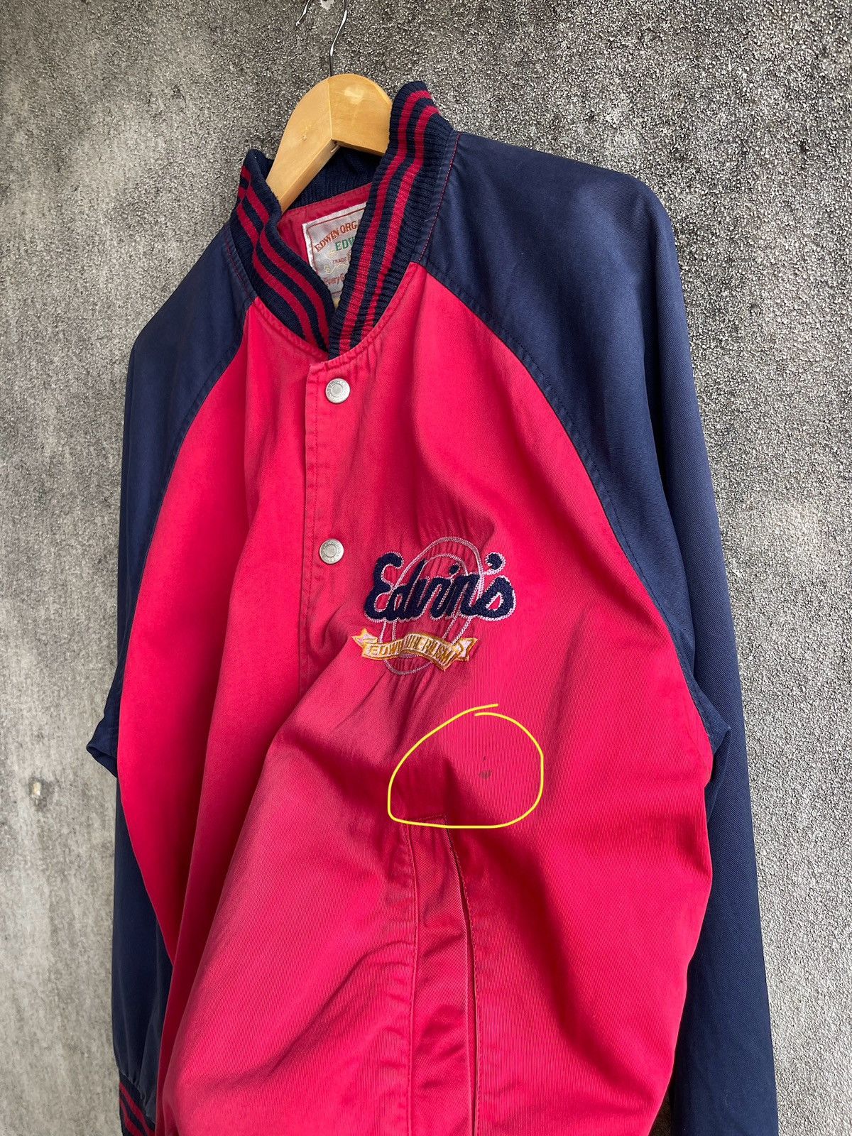 Edwin Rare🔥Vintage Edwin Varsity Jacket Embroidery Logo Size US XL / EU 56 / 4 - 17 Thumbnail