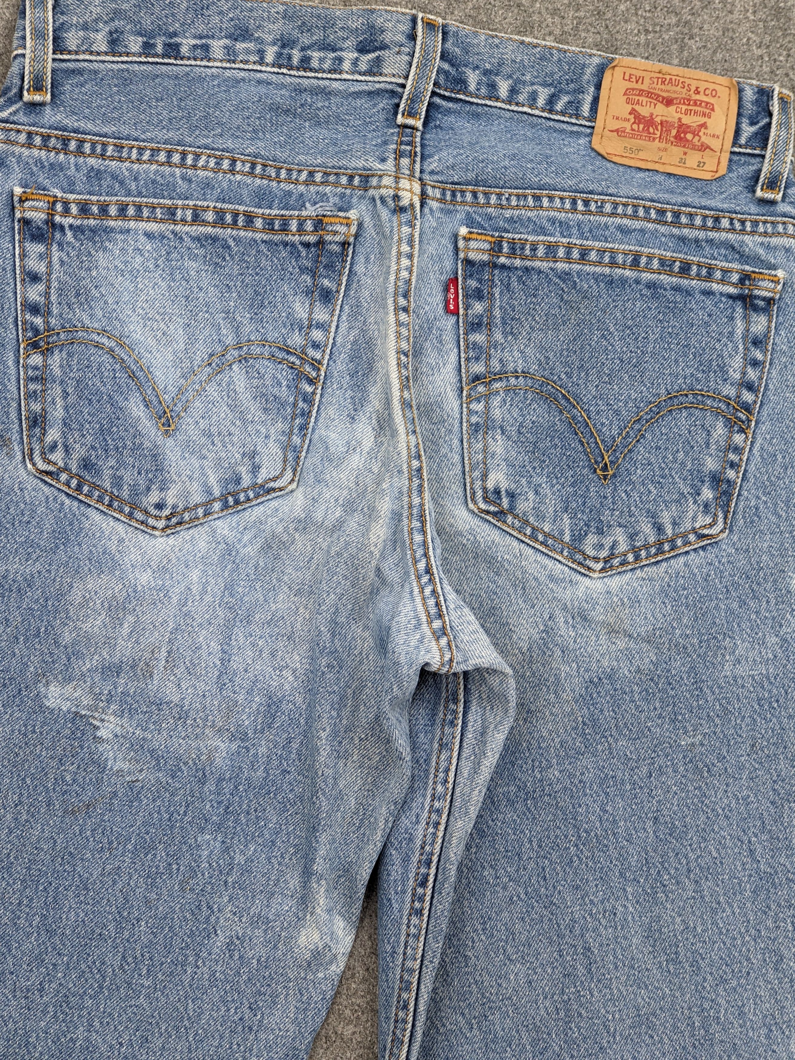 Levi's Vintage Levis 550 Faded Blue Jeans DJ0026Z Size US 30 / EU 46 - 14 Thumbnail