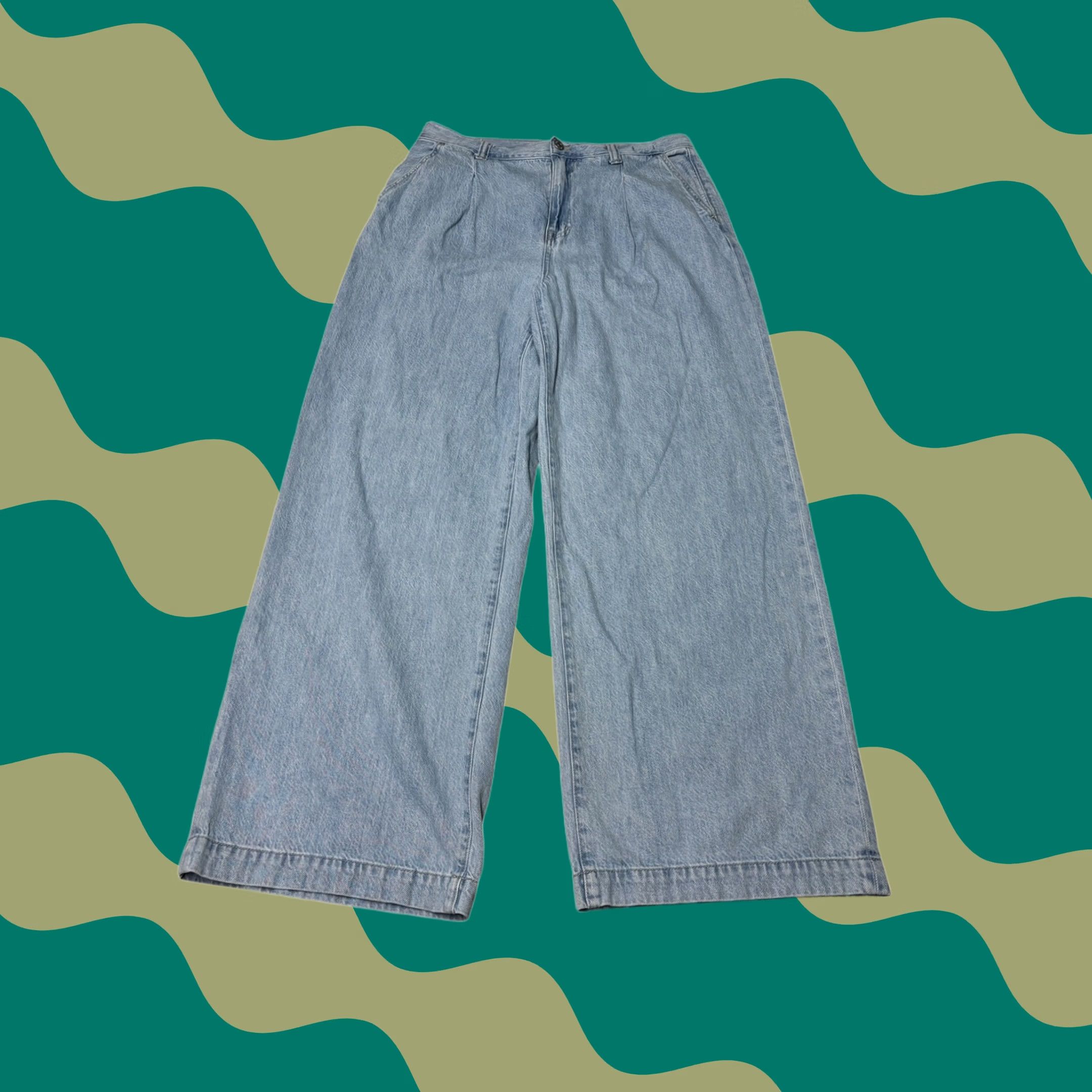 Madewell Madewell The Harlow Wide-Leg Jean Light Wash Denim High Rise Womens 29 Inseam 29 Size 29" - 1 Thumbnail