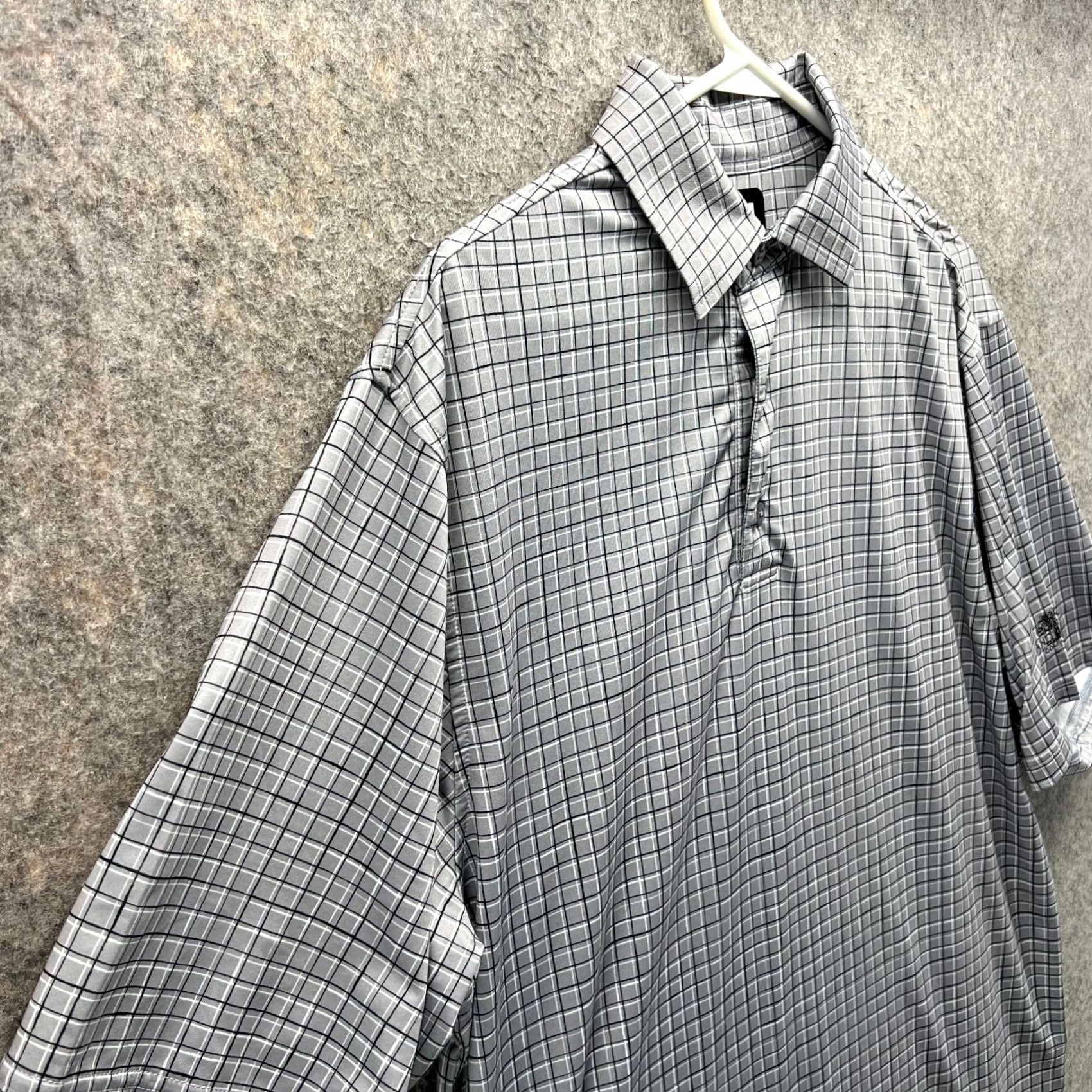 Footjoy VINTAGE FootJoy Polo Shirt Mens Medium Gray Performance Stretch Grand Haven Golf Club Shirt Size US M / EU 48-50 / 2 - 5 Thumbnail