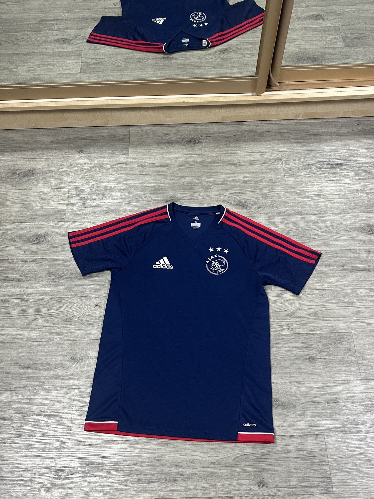 Adidas Adidas Ajax Amsterdam 2017/2018 Training Navy Blue Jersey Size US S / EU 44-46 / 1 - 1 Thumbnail