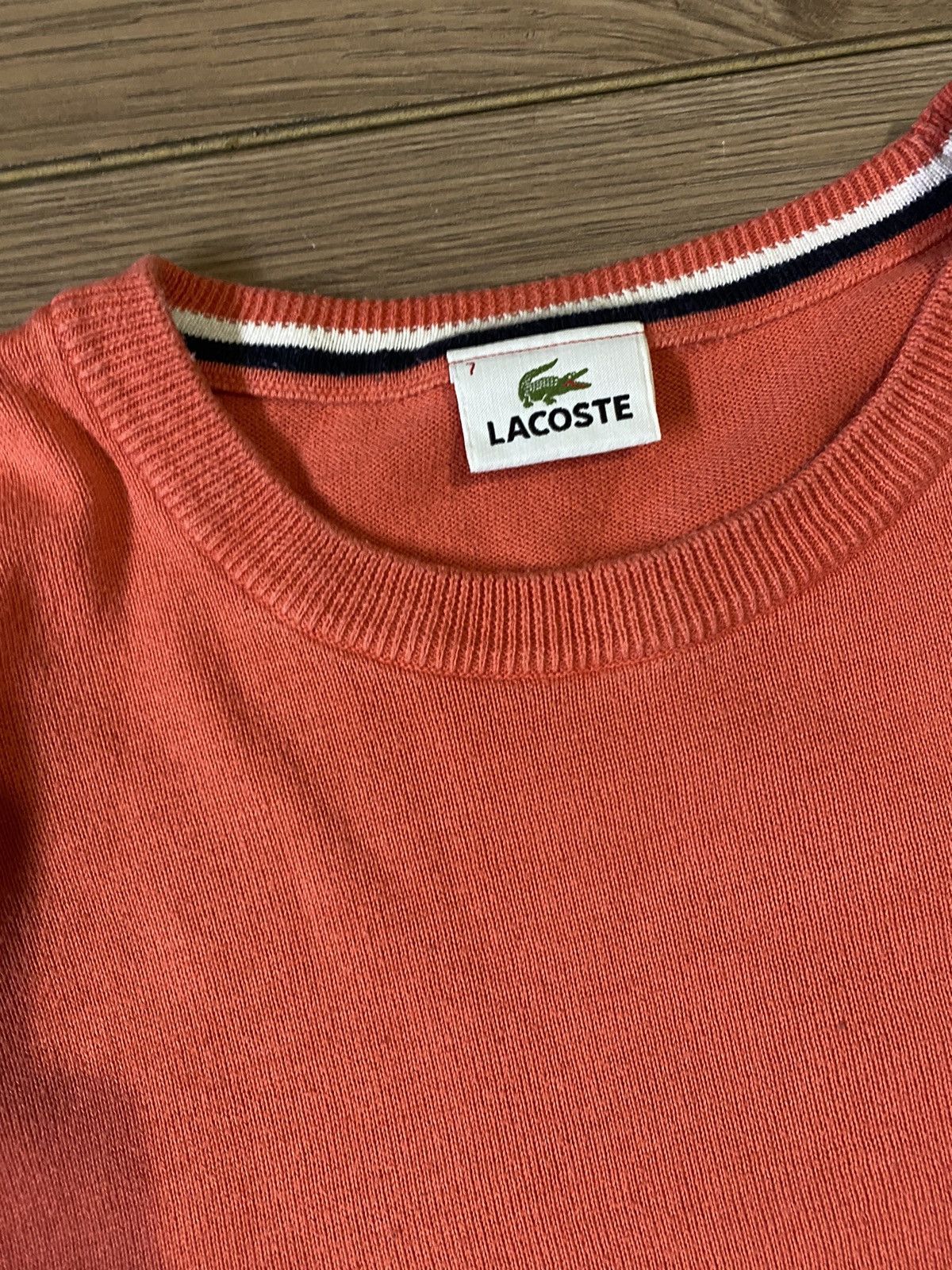 Lacoste × Vintage Vintage Lacoste Logo Sweater Luxury Old Money Size US XXL / EU 58 / 5 - 5 Thumbnail