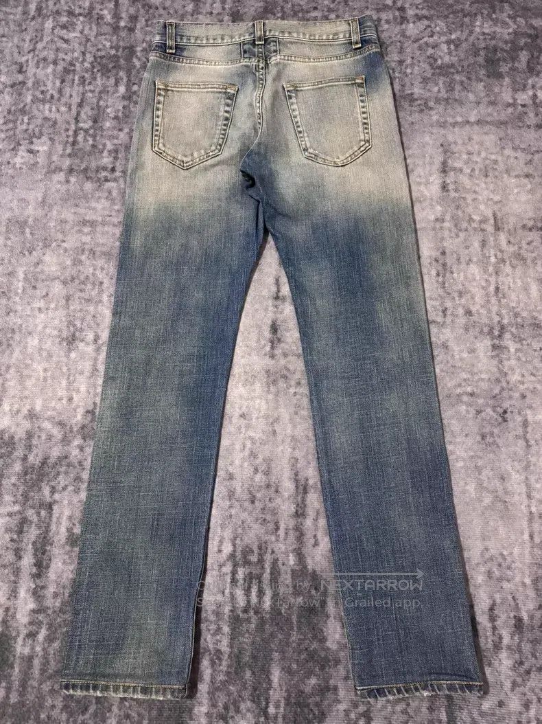 Saint Laurent Paris Saint Laurent Paris Light Blue Cat Claw Basic Denim Jeans Size US 28 / EU 44 - 2 Thumbnail