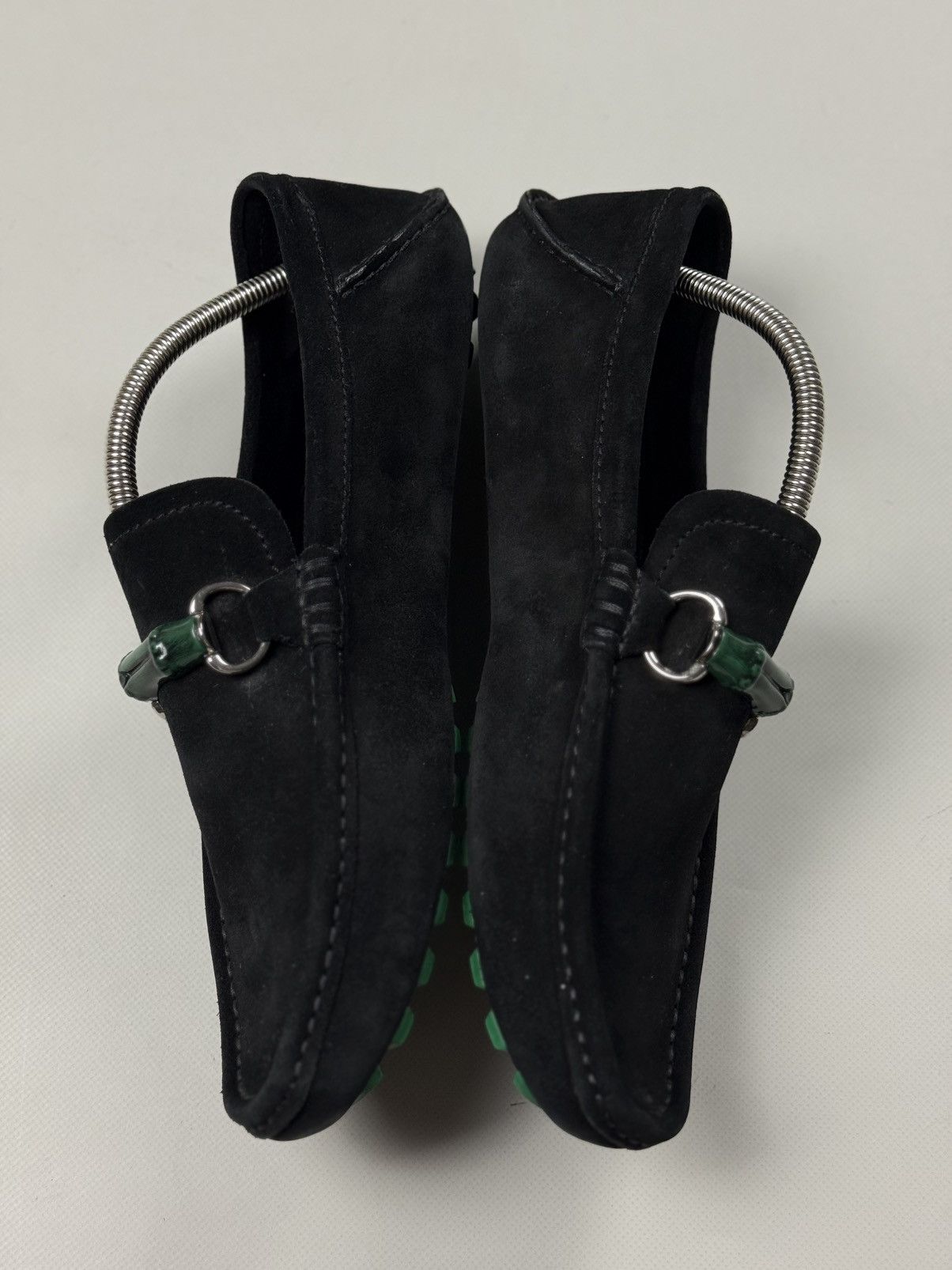 Gucci Gucci Bamboo Horsebit Suede Classic Formal Loafers Shoes Size US 8.5 / EU 41-42 - 18 Thumbnail