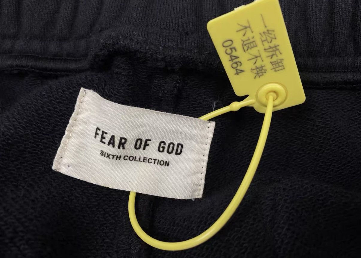 Fear of God Fear Of God FOG 6th Mainline String Black Sweatpants J31 Size US 32 / EU 48 - 5 Thumbnail