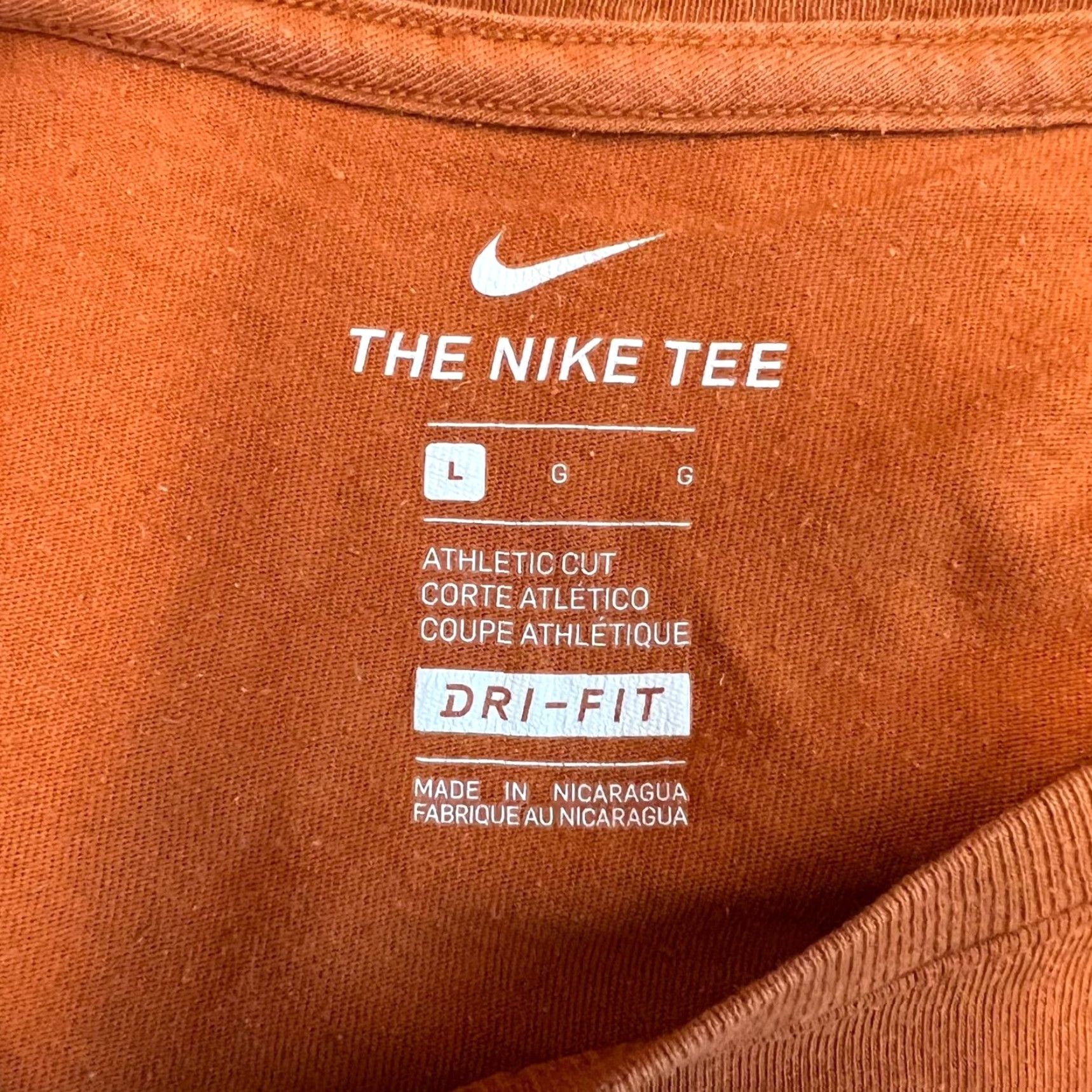 Nike Nike Dri-FIT Graphic Tee Adult Large L Orange Swoosh USA Mens Size US L / EU 52-54 / 3 - 5 Thumbnail