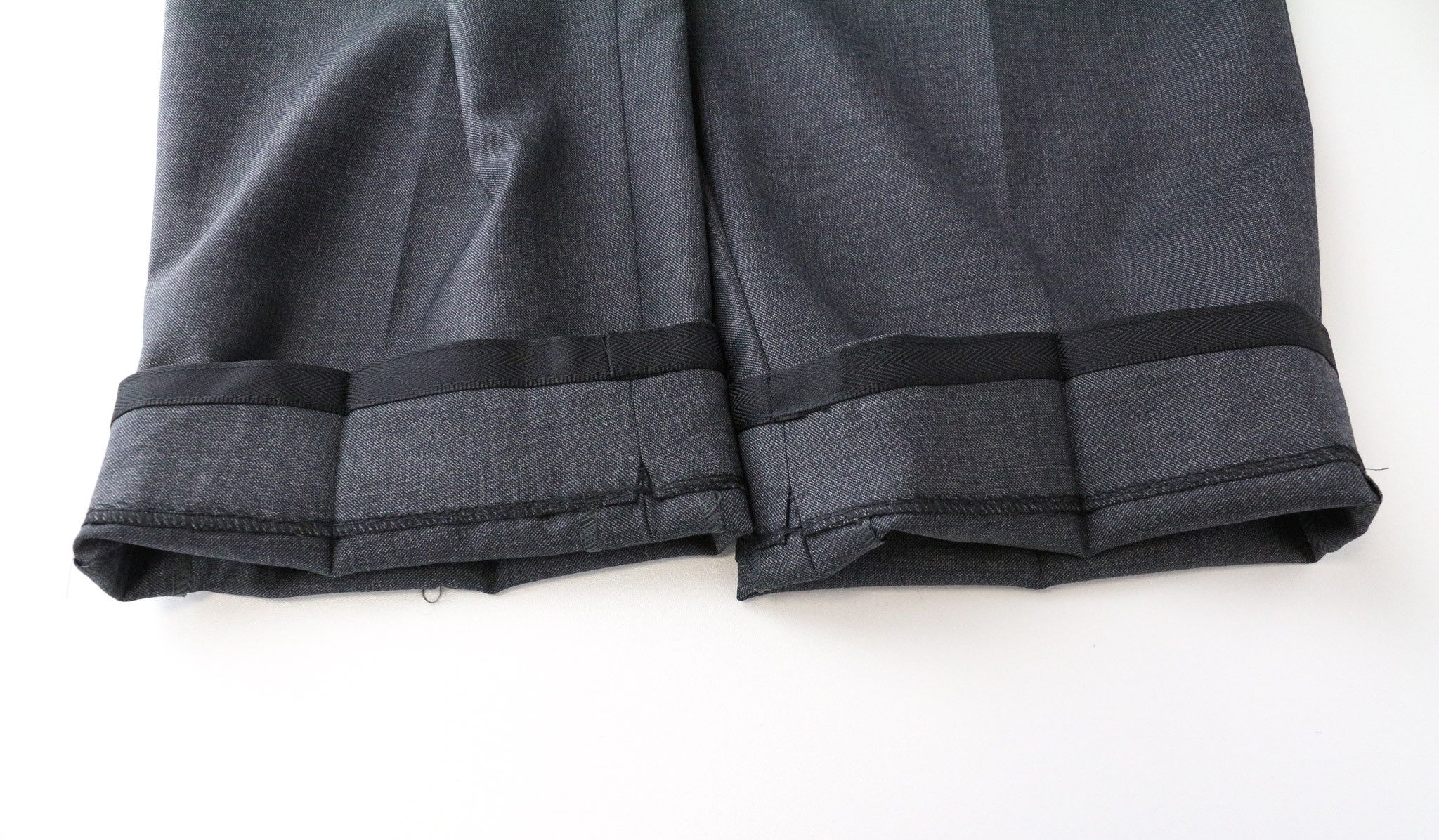 Suitsupply BRESCIA UK44S Grey Slim Sharkskin Wool Trousers 74188 Size 44S - 10 Thumbnail