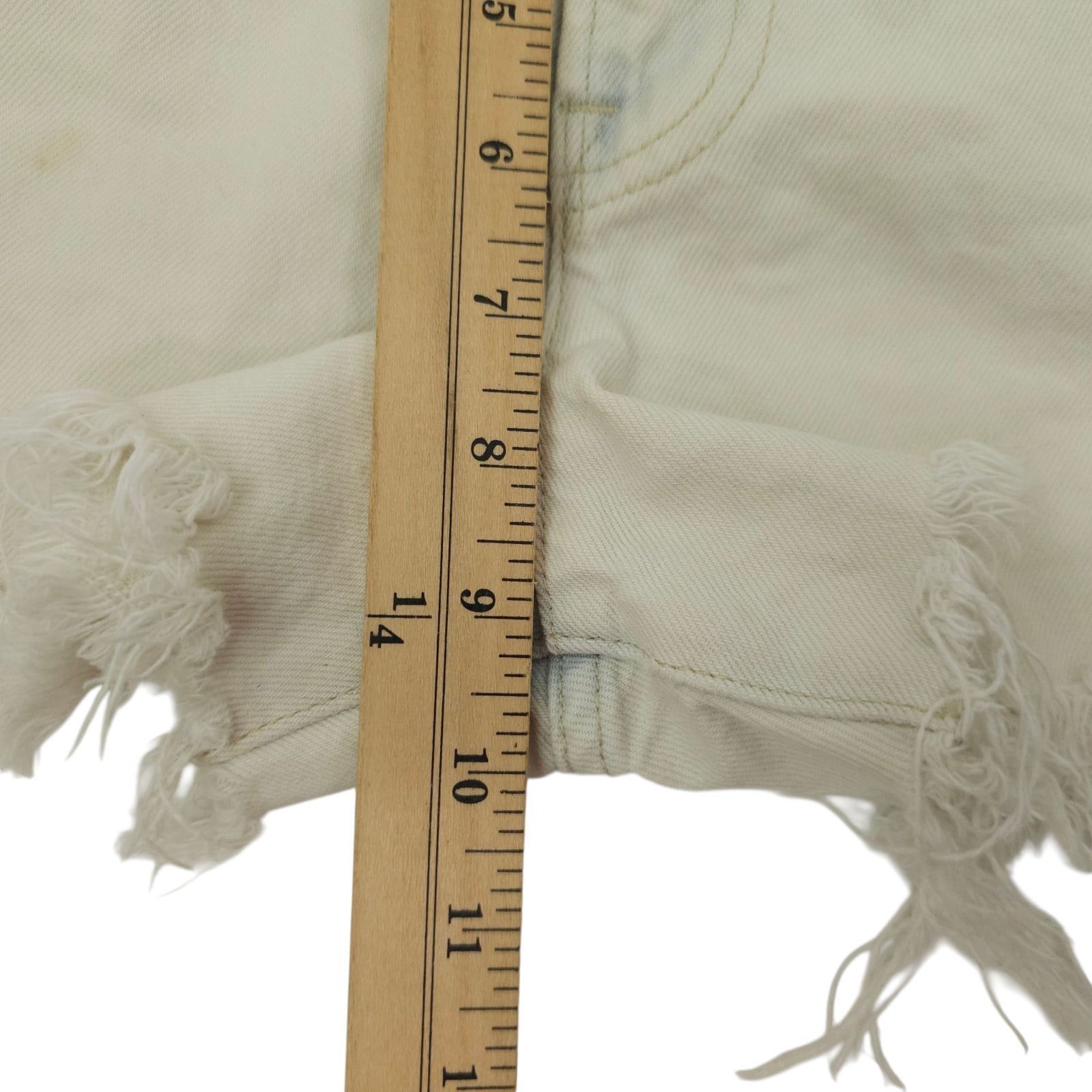 Lucky Brand Lucky Brand The Cut Off Denim Shorts 10/30 Boho White Acid W Size 32" / US 10 / IT 46 - 20 Thumbnail