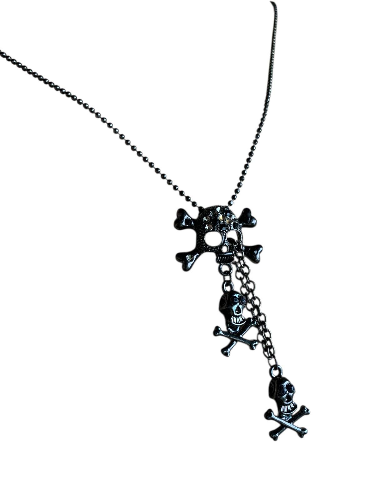 Japanese Brand Skull Chained Punk Bondage Necklace Size ONE SIZE - 2 Thumbnail