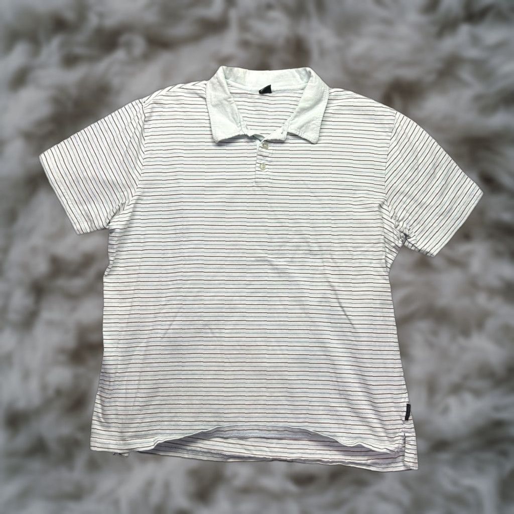 Oakley Oakley Polo Shirt Striped XL Men Light Blue White Knit Short Sleeve Golf Casual Shirt Size US XL / EU 56 / 4 - 1 Thumbnail