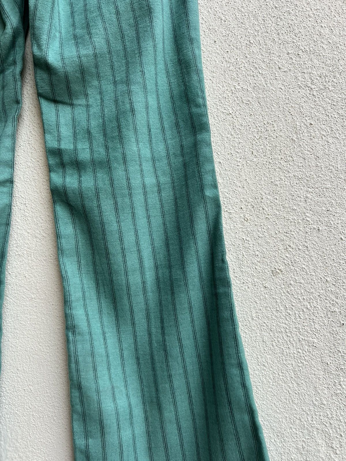 Lee Vintage 70s LEE Usa Suede Cotton Striped Super Flare Pant Size US 27 - 20 Thumbnail