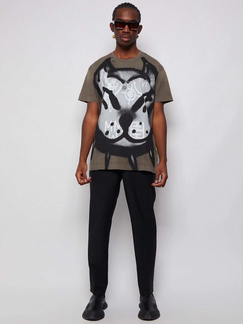 Givenchy x Chito Green Dog Graffiti Oversized T-Shirt Size US M / EU 48-50 / 2 - 2 Thumbnail
