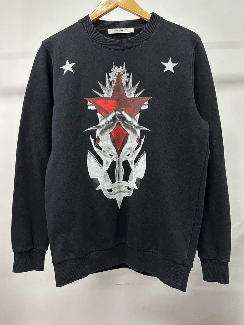 Givenchy Givenchy Anchor Shark Print Hoodie Size US XS / EU 42 / 0 - 1 Thumbnail