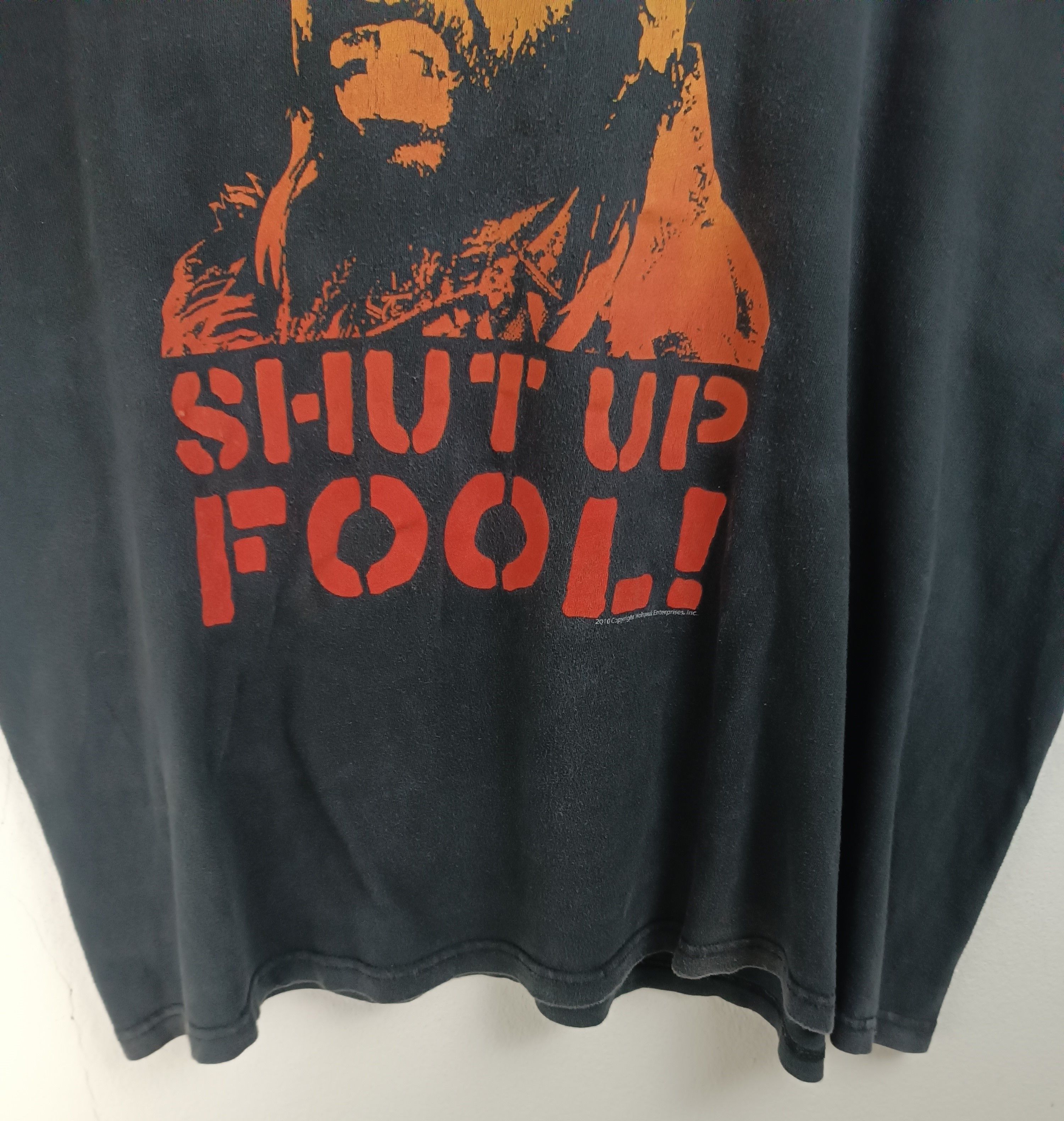 Vintage VINTAGE 2010 MR.T SHUT UP FOOL! TEE WWE WWF TYSON BOKER Size US XL / EU 56 / 4 - 8 Thumbnail