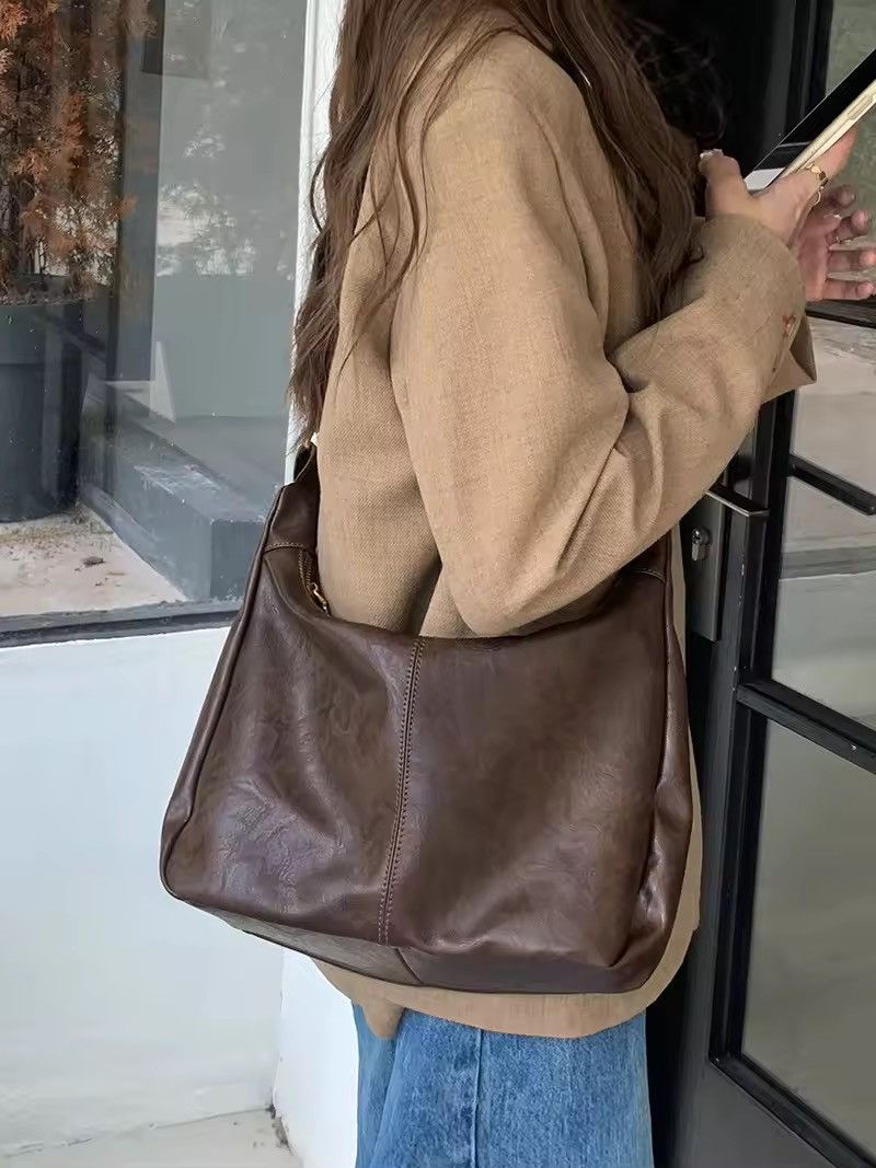 Leather Pu Leather messenger bag Size ONE SIZE - 5 Thumbnail