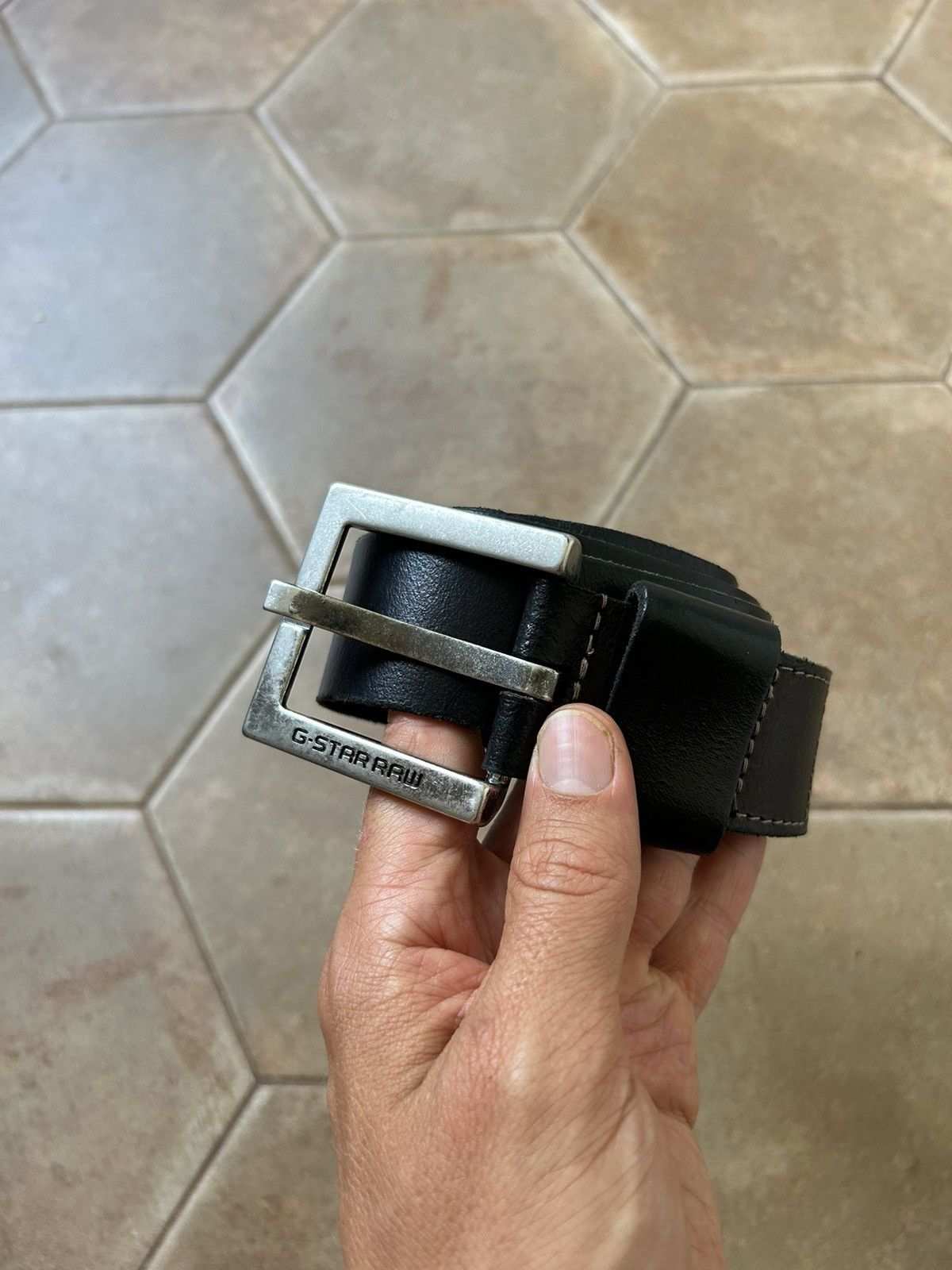 G-Star VINTAGE AVANT-GARDE G STAR LEATHER BELT Size ONE SIZE - 1 Thumbnail