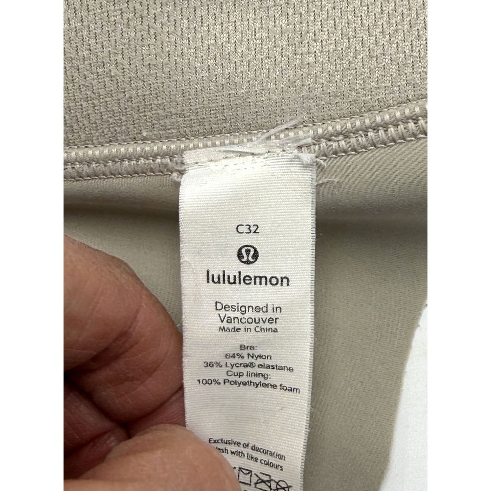 Lululemon Lululemon Take Shape Bra LW2BK9S Size 32C Beige Workout Adjustable Wireless Sports Bra Womens Shirt Size ONE SIZE - 6 Thumbnail