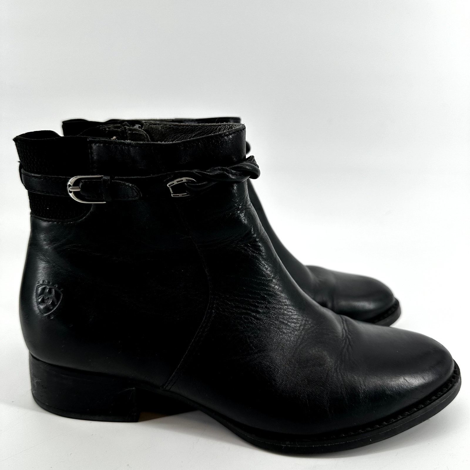 Ariat Ariat Braided Ankle Bootie Heeled Soft Leather Side Zip 8 Size US 8 / IT 38 - 2 Thumbnail