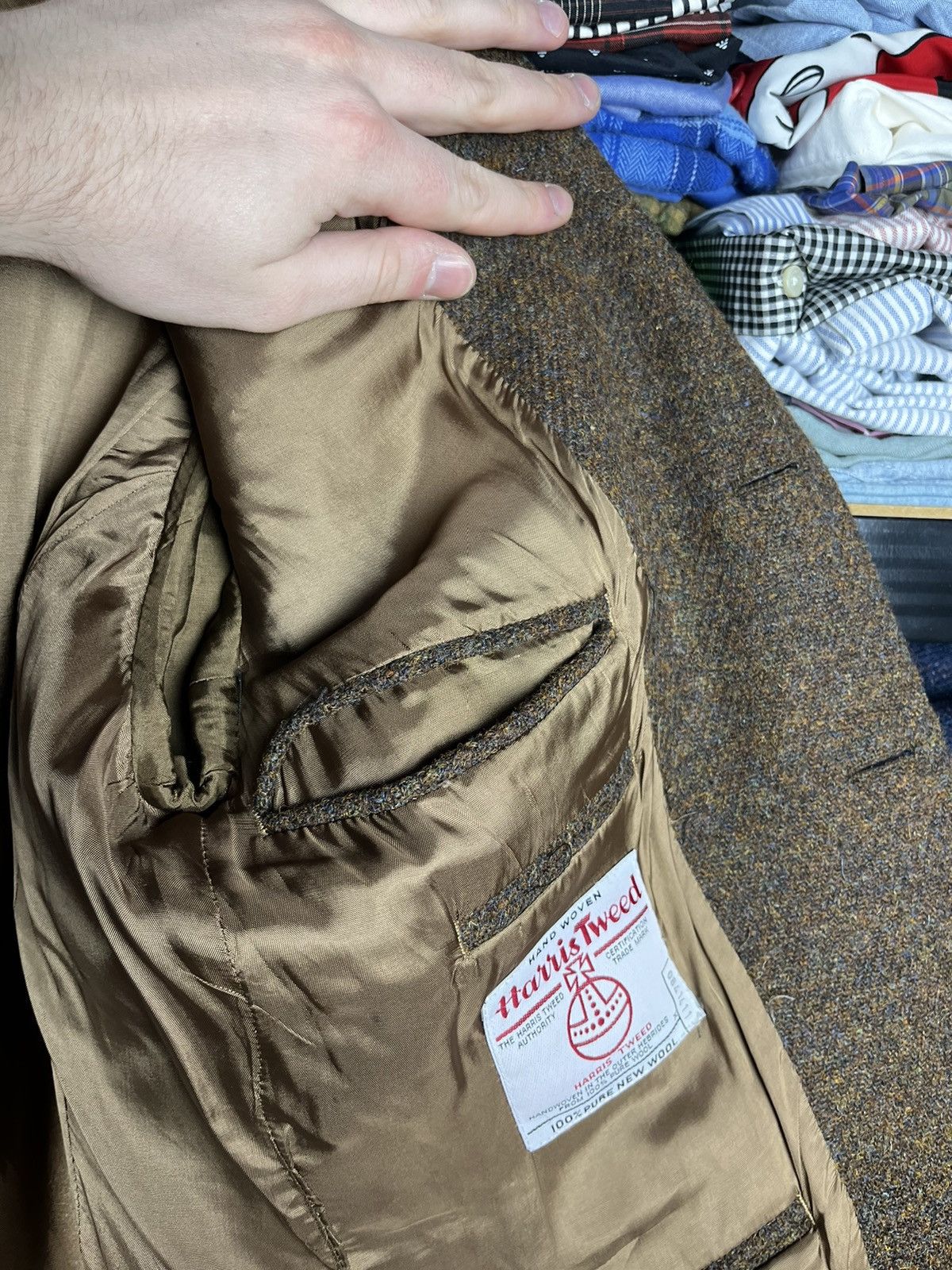 Harris Tweed × Vintage Harris Tweed wool blaze jacket Size 48R - 17 Thumbnail