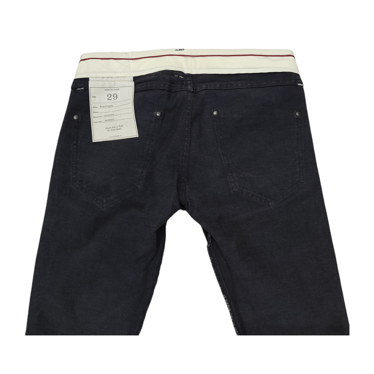 Beauty Beast × FACTOTUM × If Six Was Nine FACTOTUM Skinny Slim Fit Super Black Denim Pants Size US 31 - 10 Thumbnail