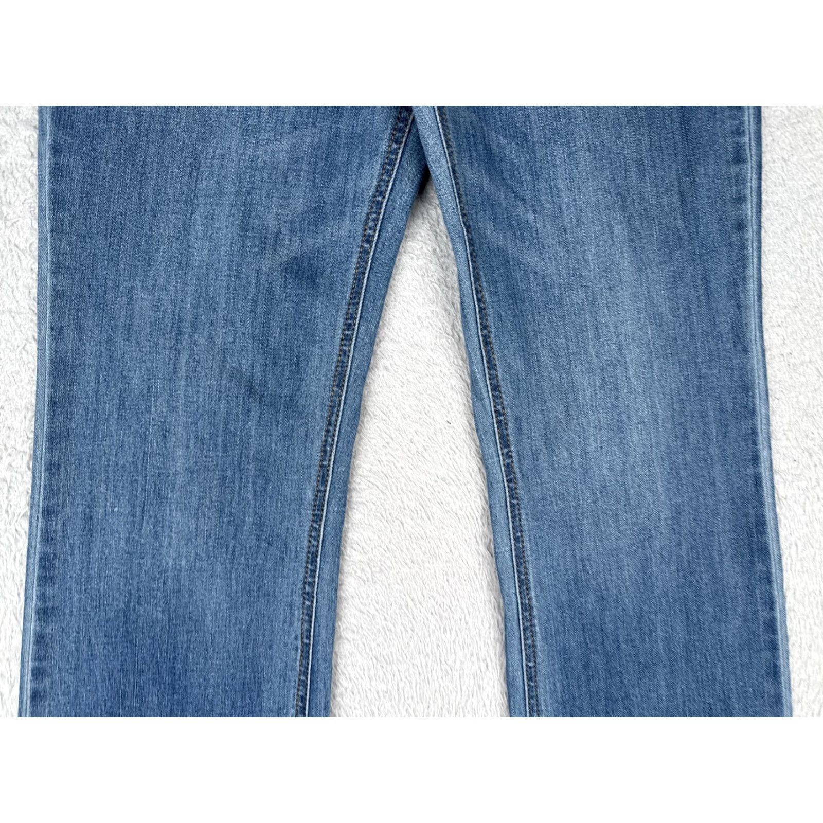 Wrangler Wrangler Jeans Womens 8/29 Blue Mid Rise Straight Leg Bootcut Stretch Denim Jeans Size 30" / US 8 / IT 44 - 3 Thumbnail