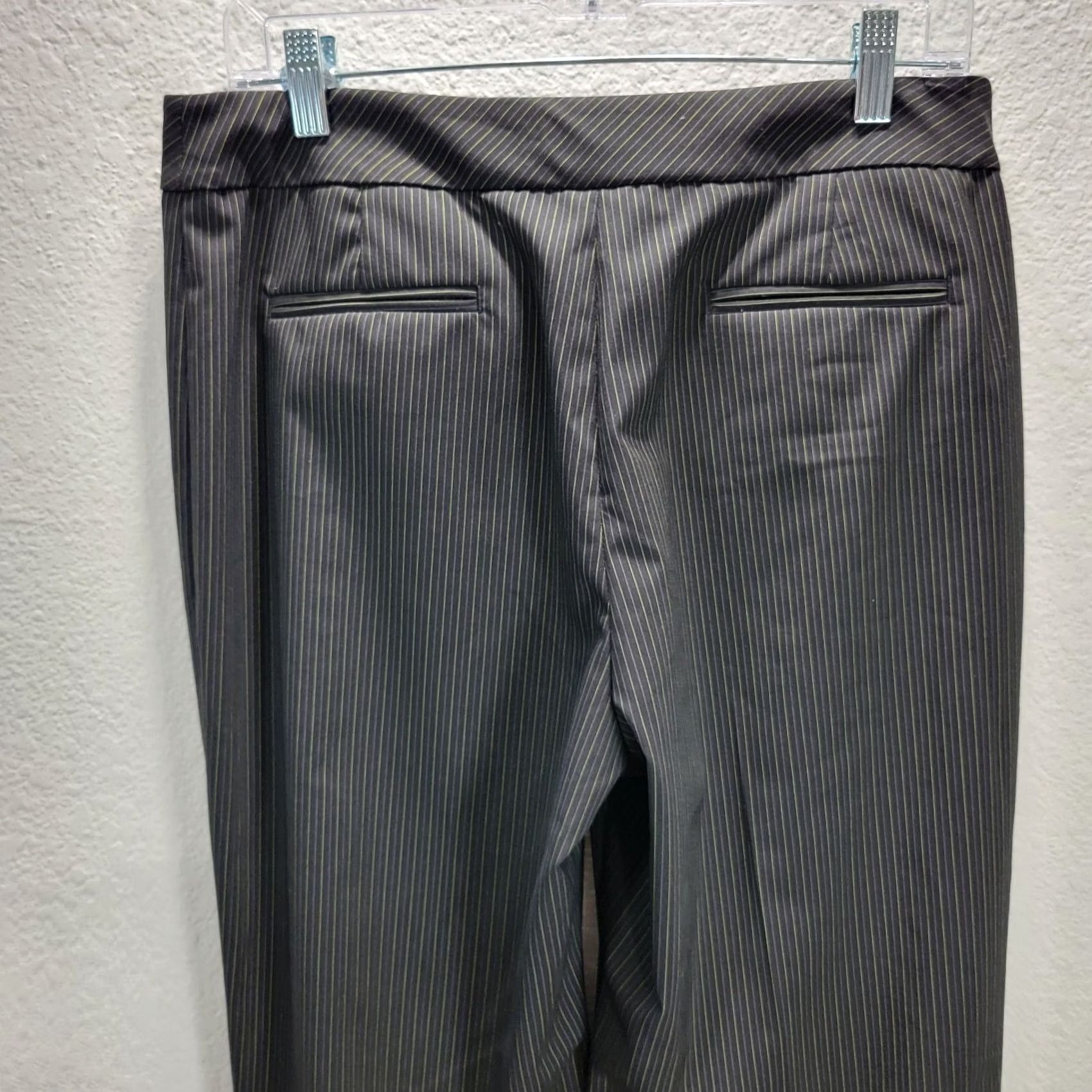 CLOT VINTAGE Peace Of Cloth Black Pinstripe Dress Pants Women's Formal Sz 10 NWT Size 32" / US 10 / IT 46 - 6 Thumbnail